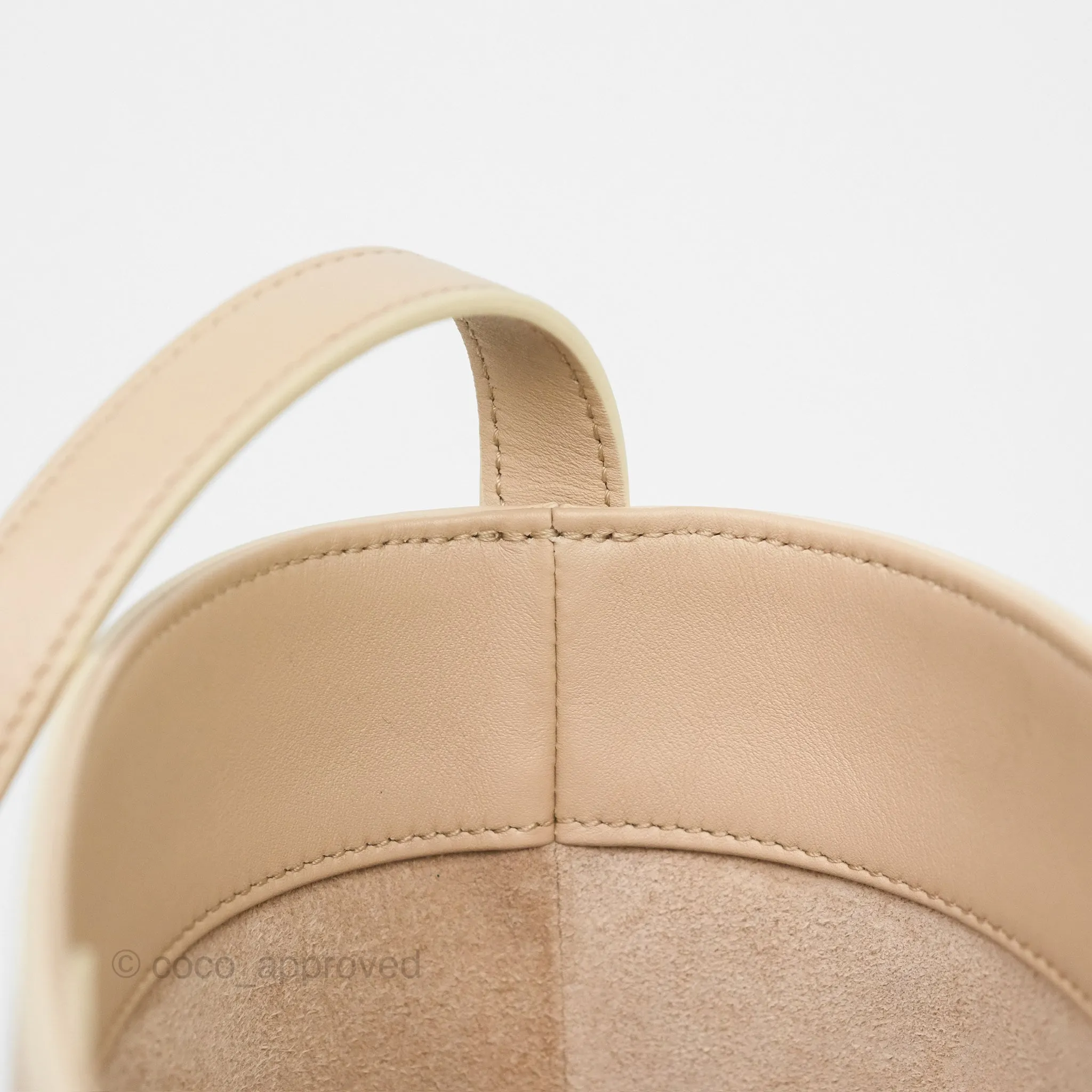 Celine Small Bucket Cuir Triomphe Calfskin Nude
