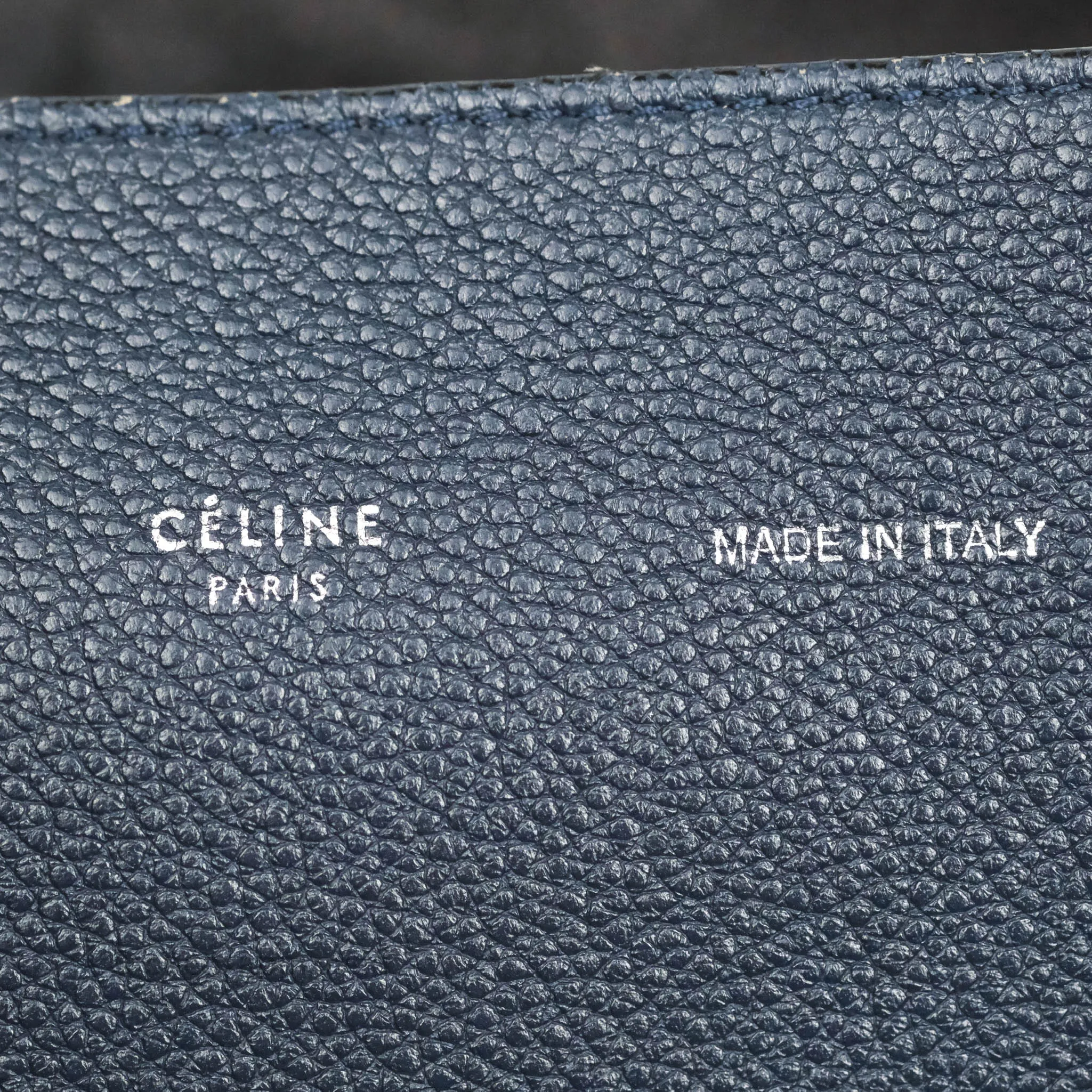 Celine Small Cabas Phantom Soft Grained Calfskin Dark Navy
