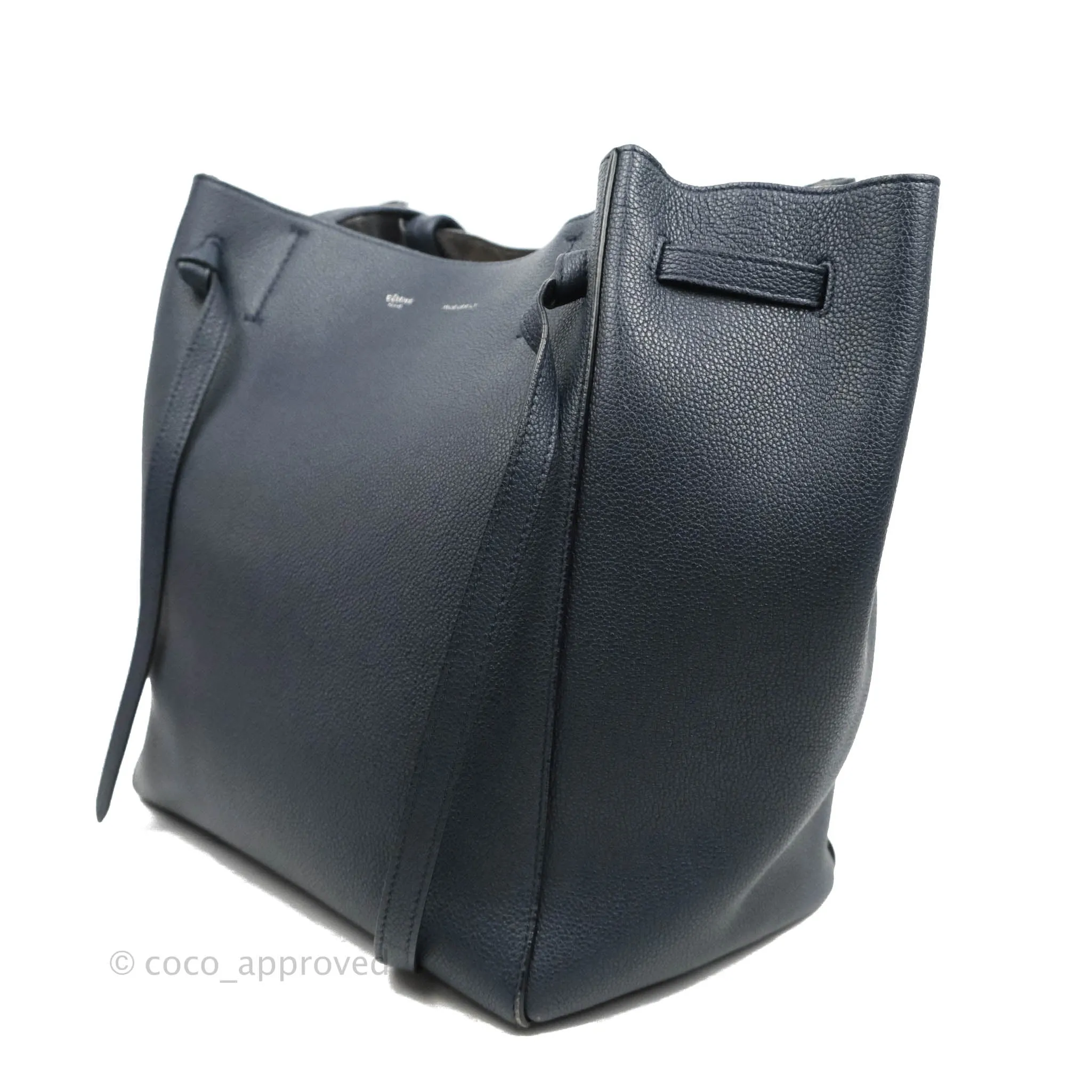 Celine Small Cabas Phantom Soft Grained Calfskin Dark Navy