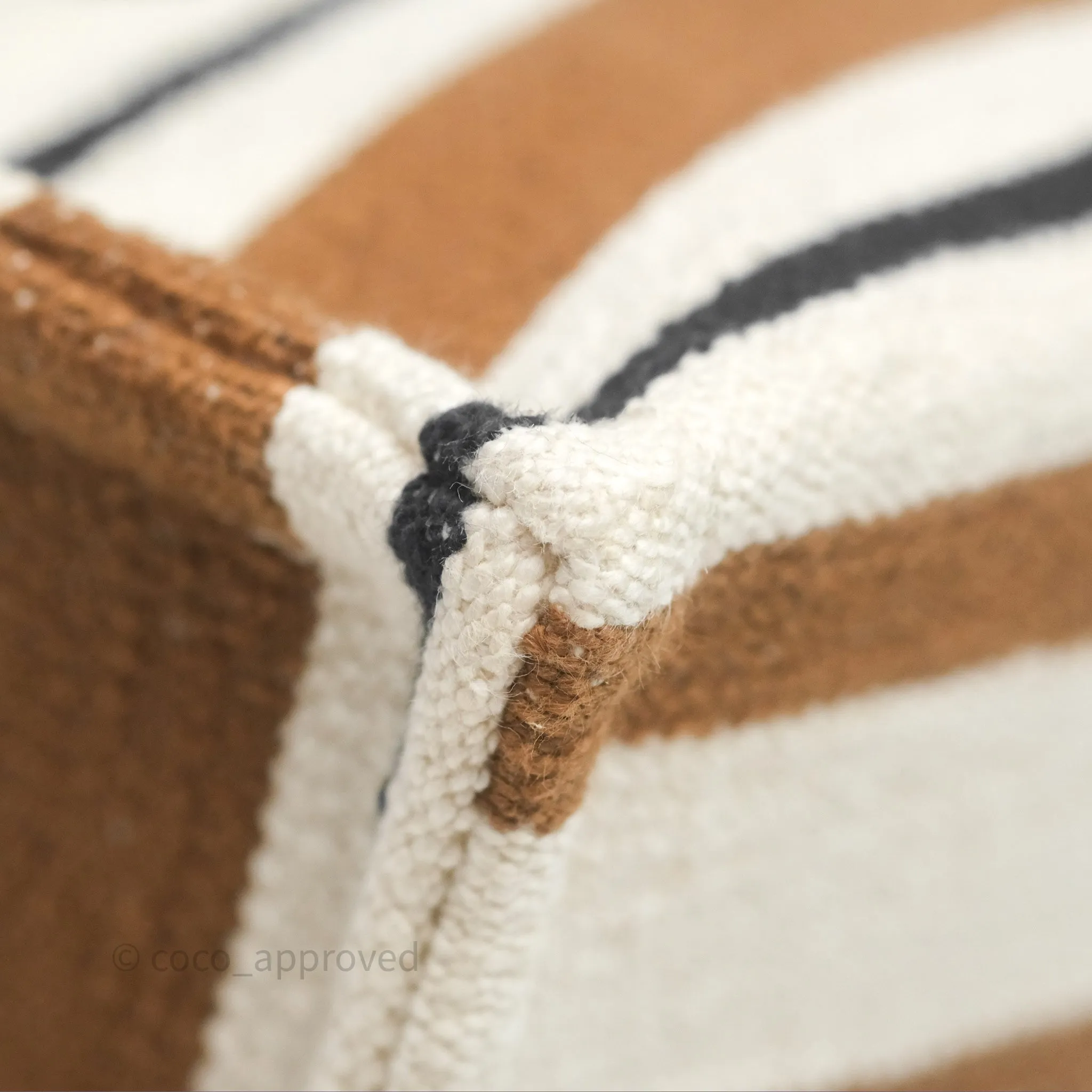 Celine Small Cabas Thais Striped Textile Bag Canvas