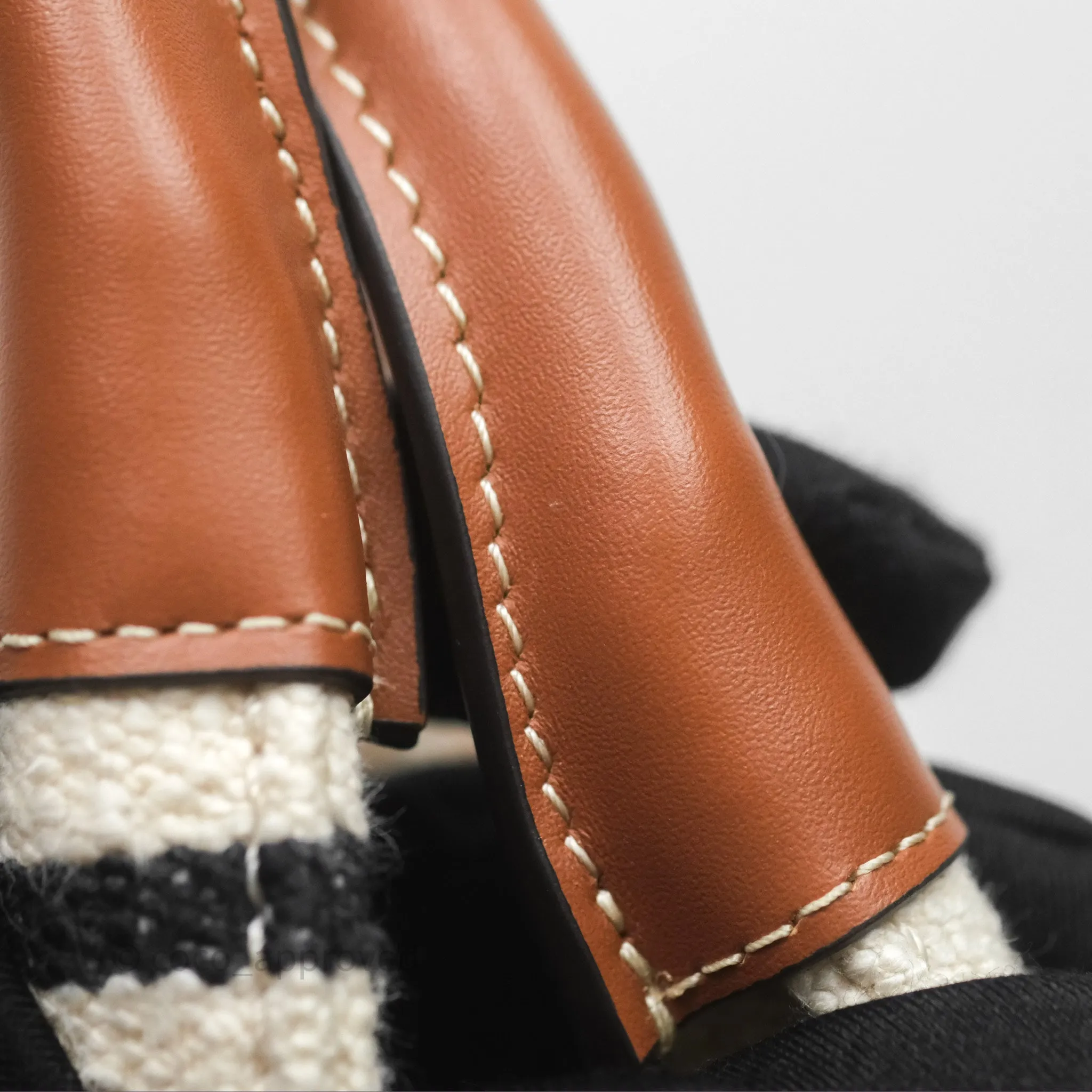 Celine Small Cabas Thais Striped Textile Bag Canvas