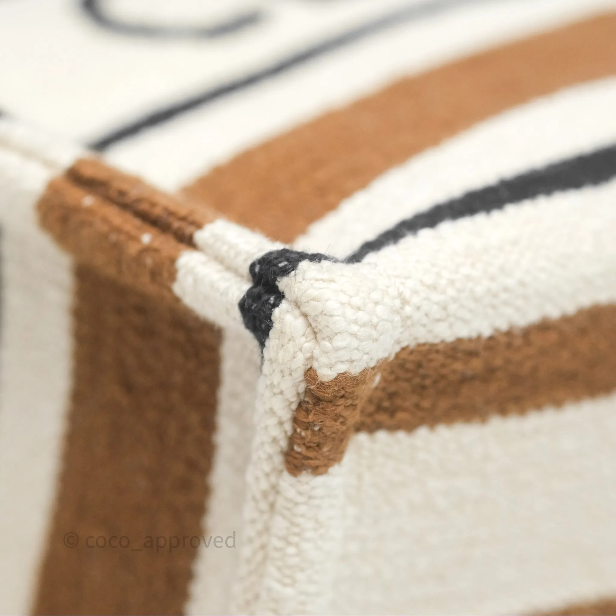 Celine Small Cabas Thais Striped Textile Bag Canvas