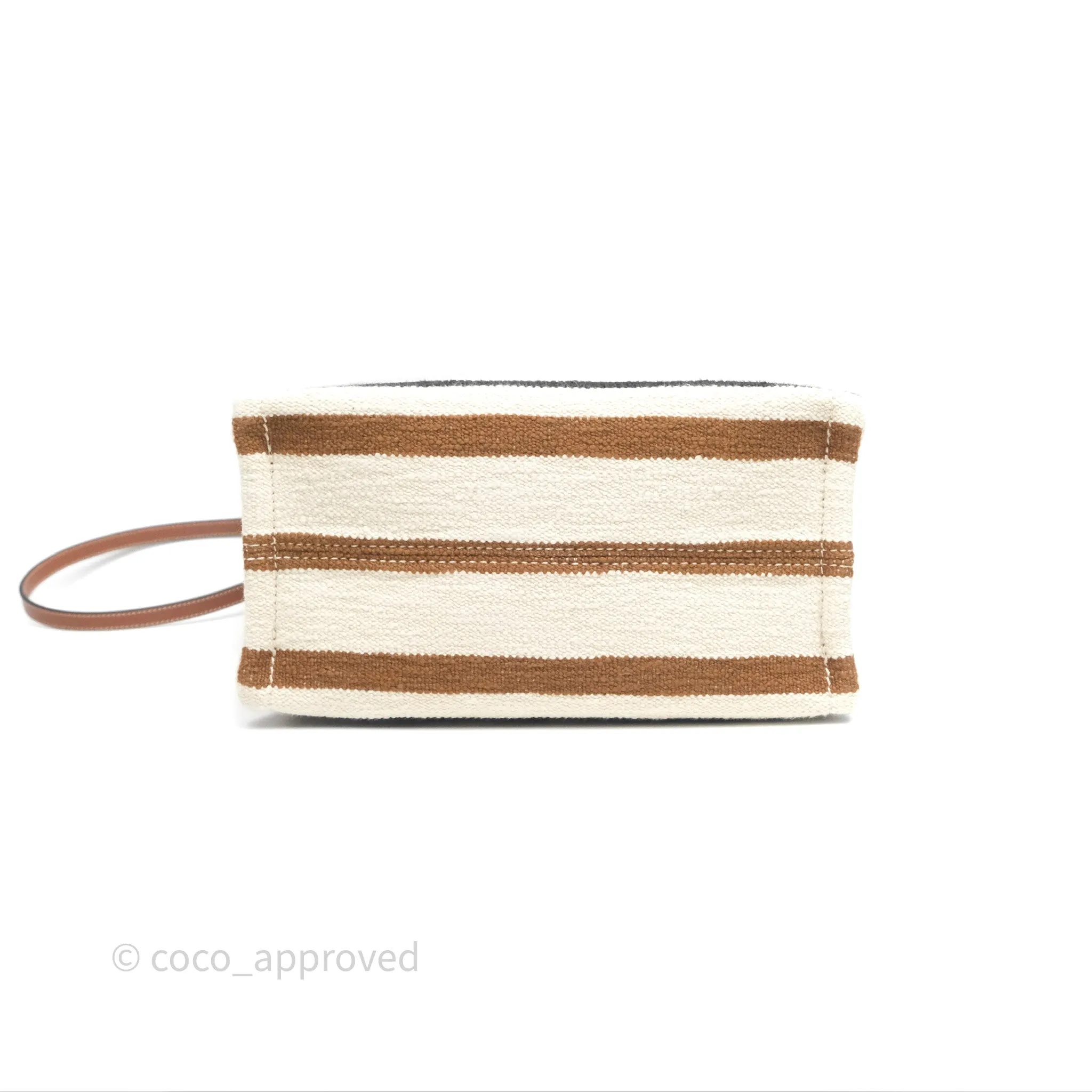 Celine Small Cabas Thais Striped Textile Bag Canvas