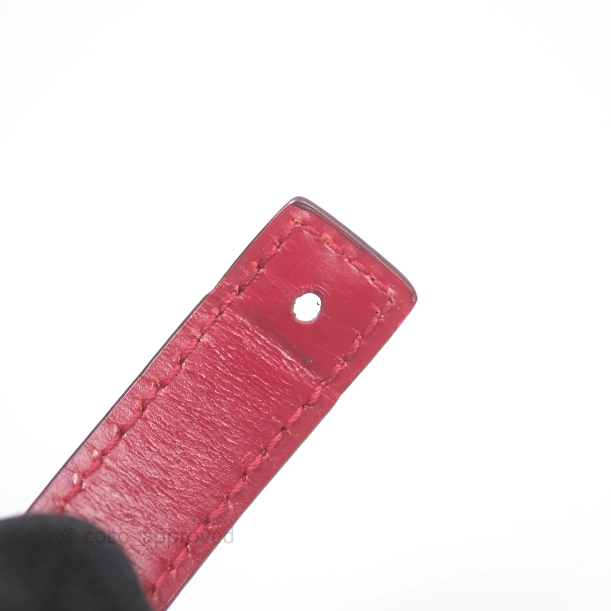 Celine Small Classic Box Flap Red Calfskin