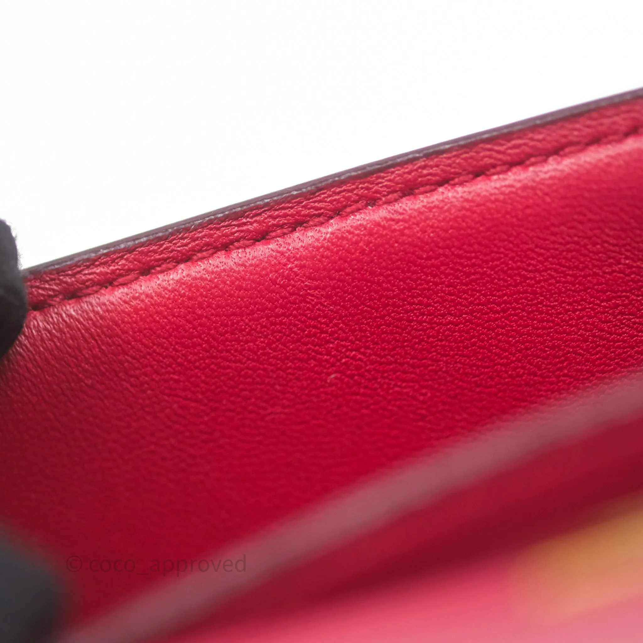Celine Small Classic Box Flap Red Calfskin