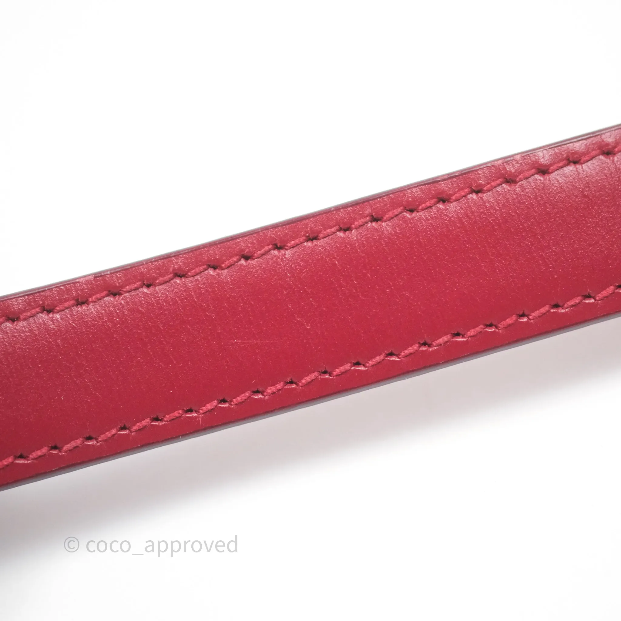 Celine Small Classic Box Flap Red Calfskin