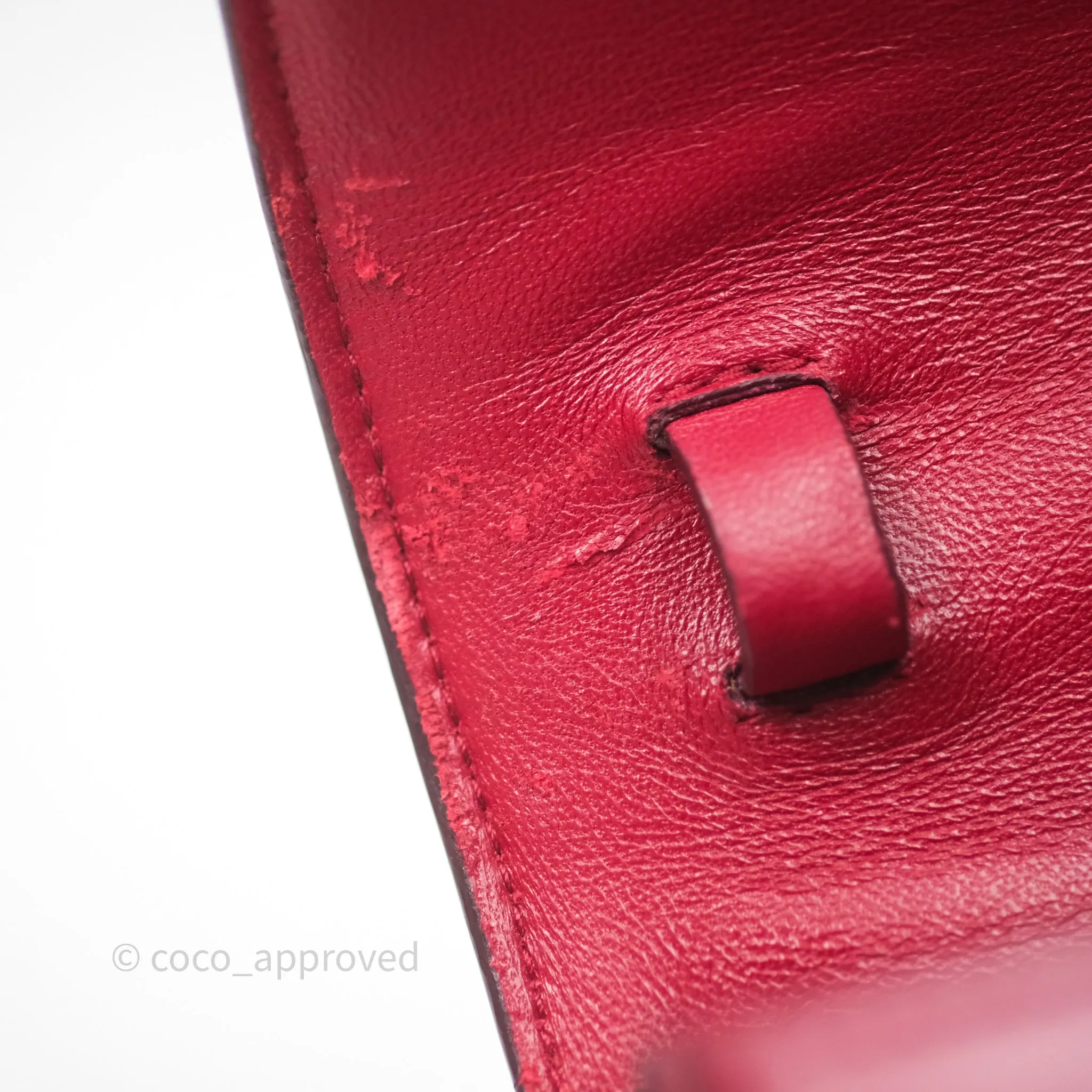 Celine Small Classic Box Flap Red Calfskin