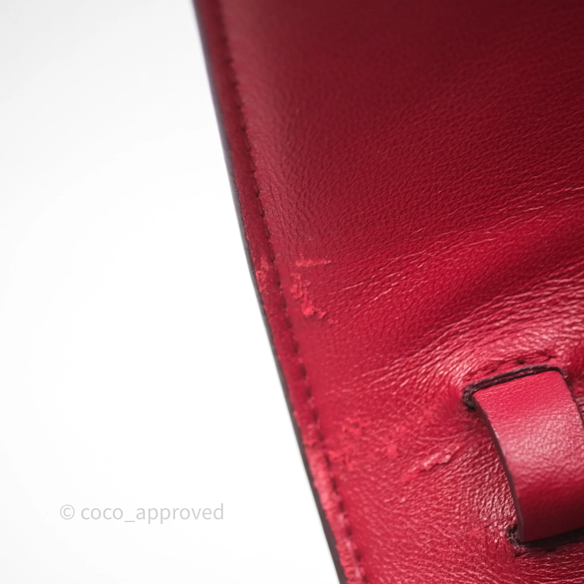 Celine Small Classic Box Flap Red Calfskin
