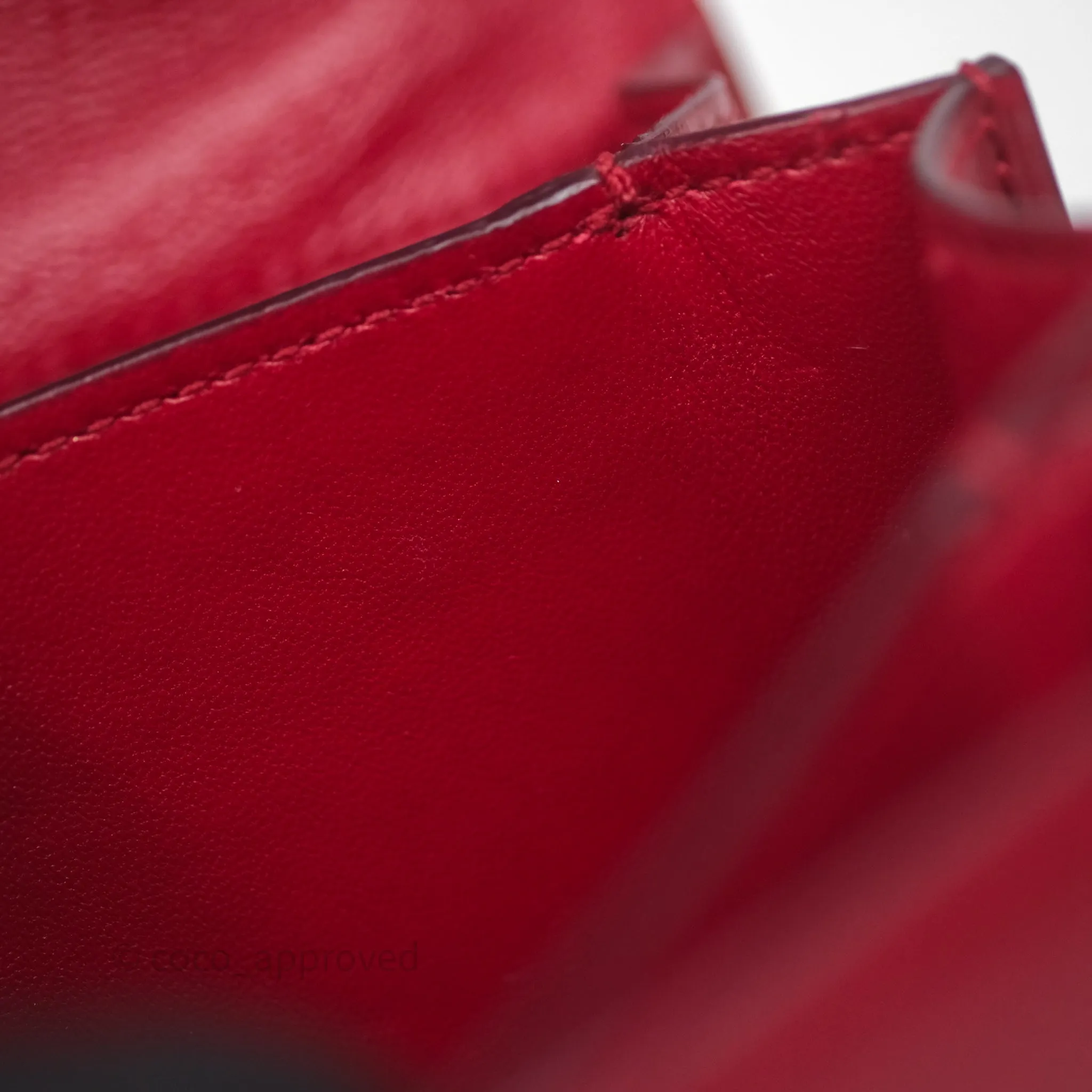 Celine Small Classic Box Flap Red Calfskin