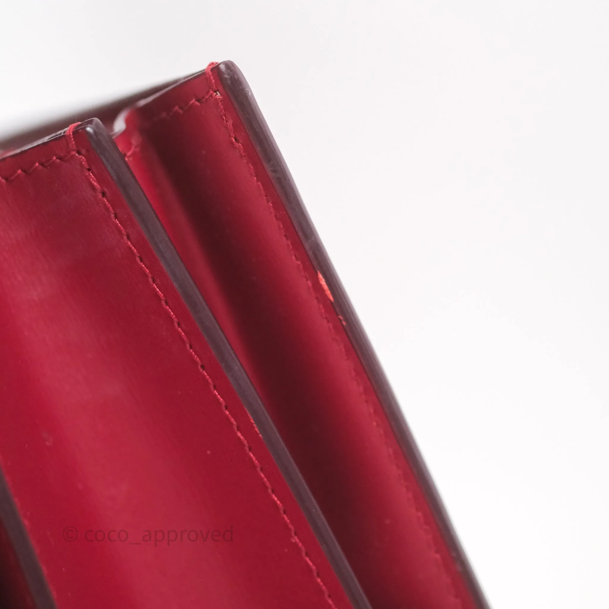 Celine Small Classic Box Flap Red Calfskin