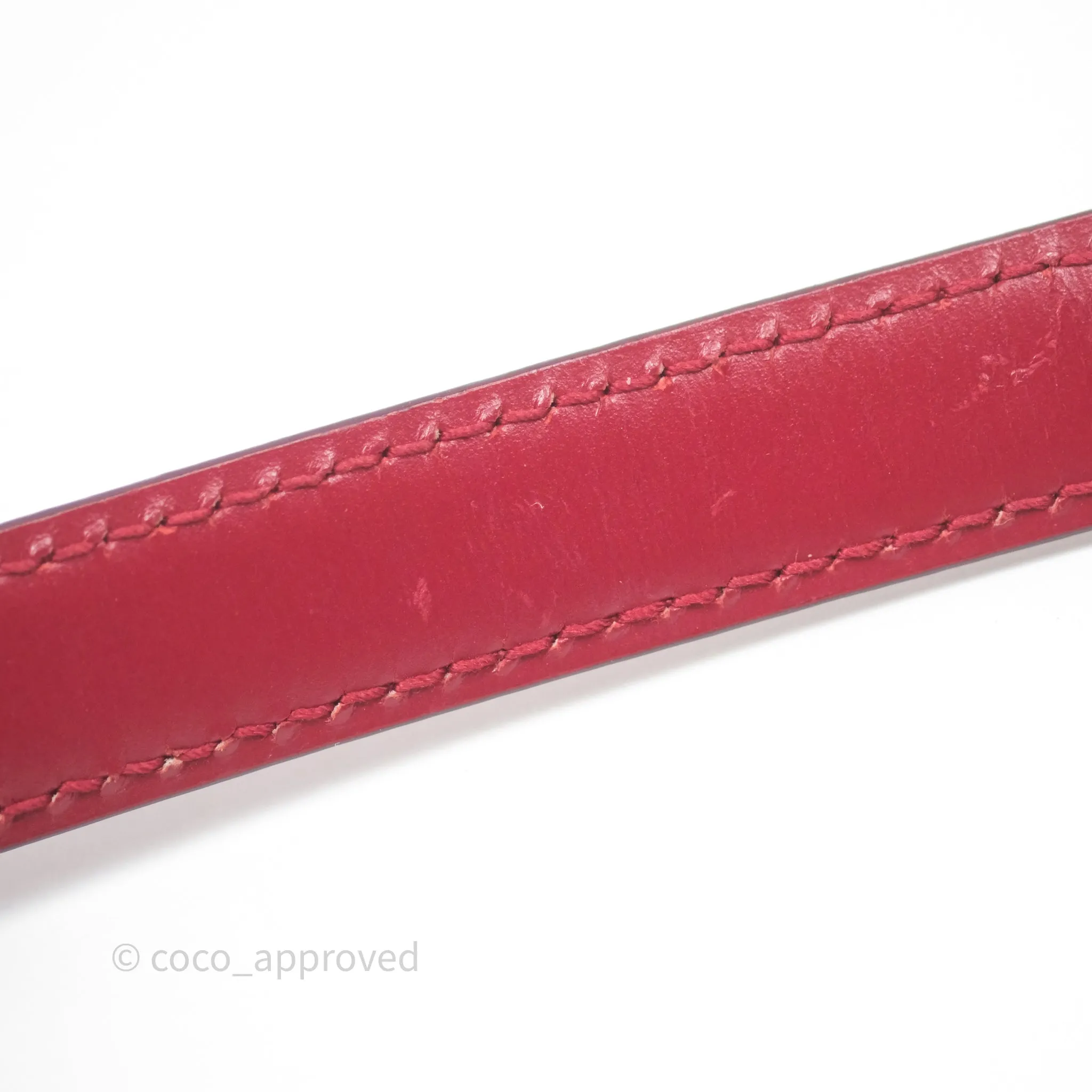 Celine Small Classic Box Flap Red Calfskin
