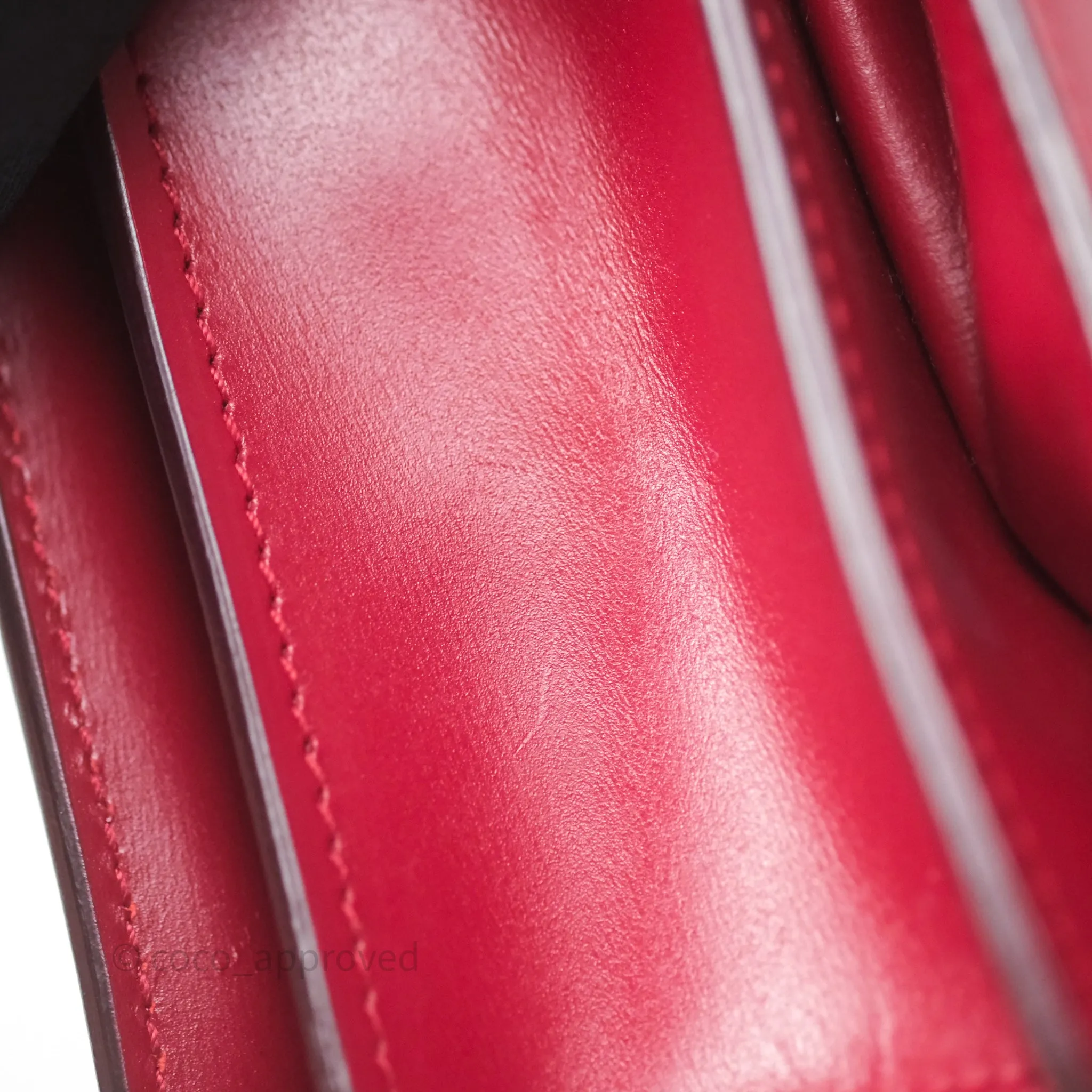 Celine Small Classic Box Flap Red Calfskin