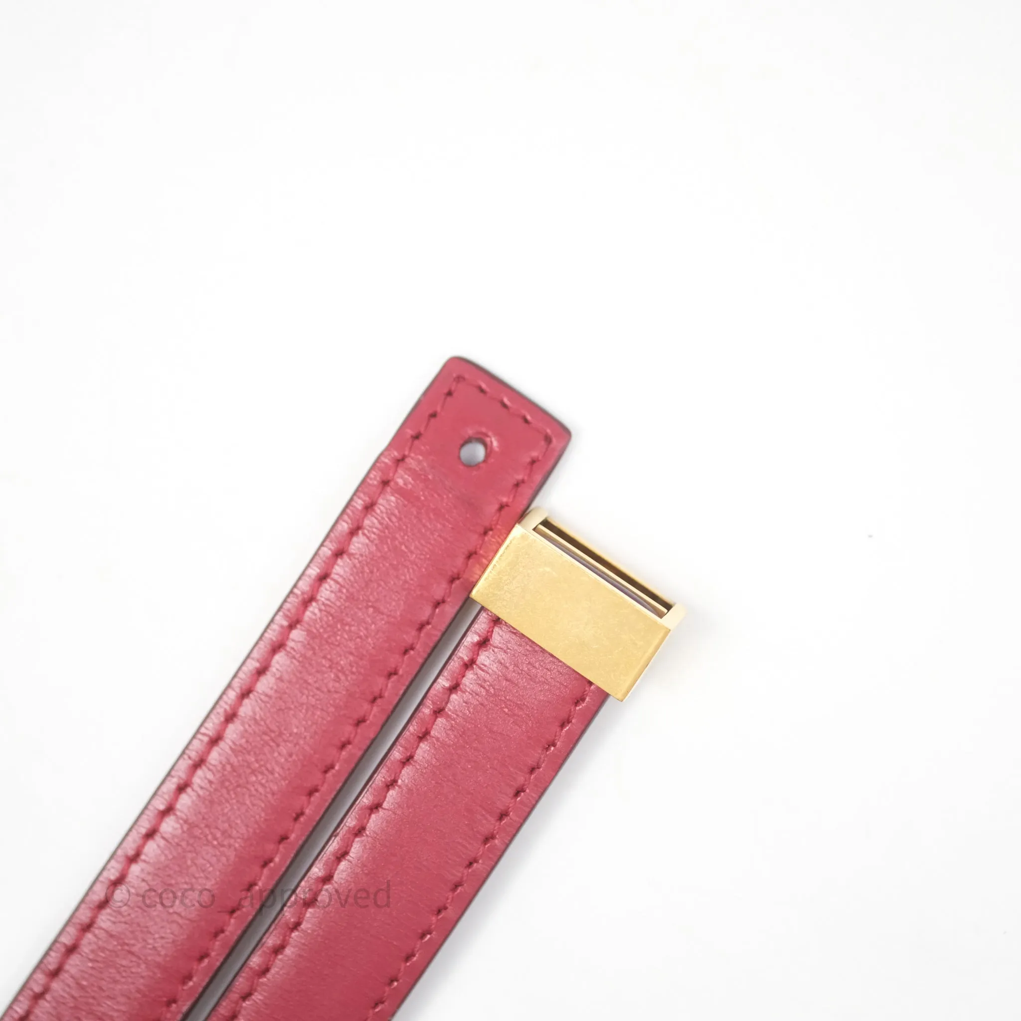 Celine Small Classic Box Flap Red Calfskin