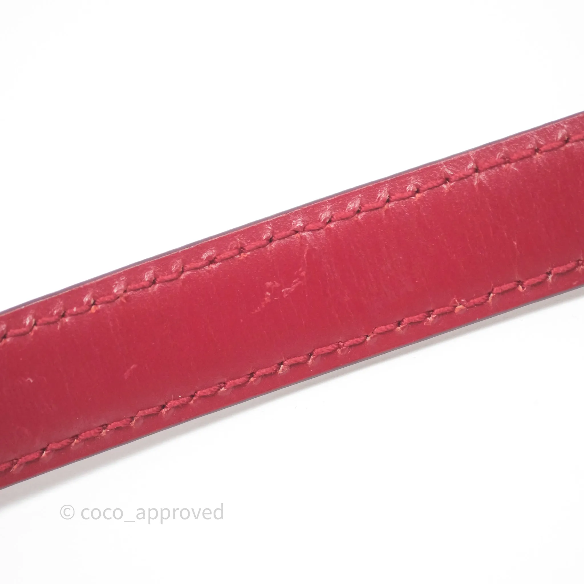 Celine Small Classic Box Flap Red Calfskin