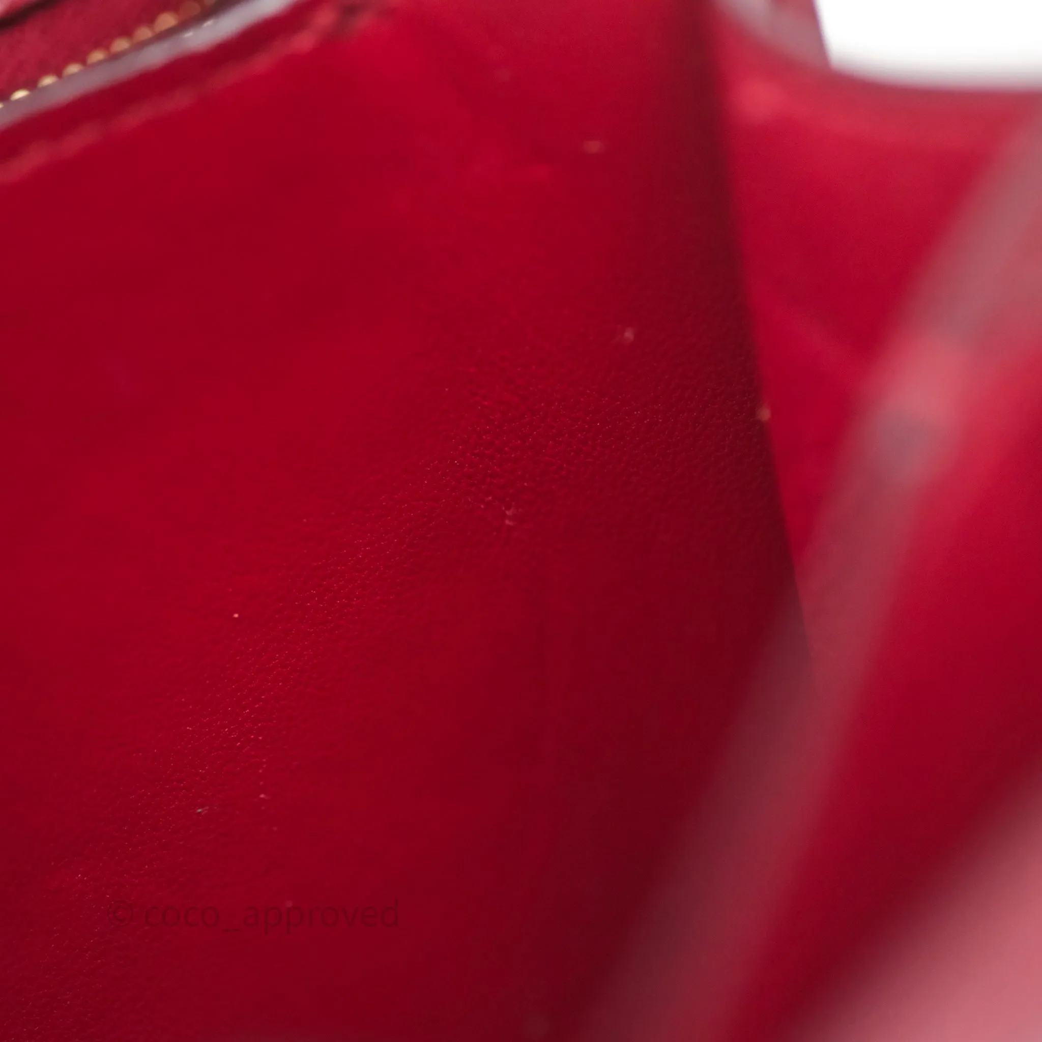 Celine Small Classic Box Flap Red Calfskin