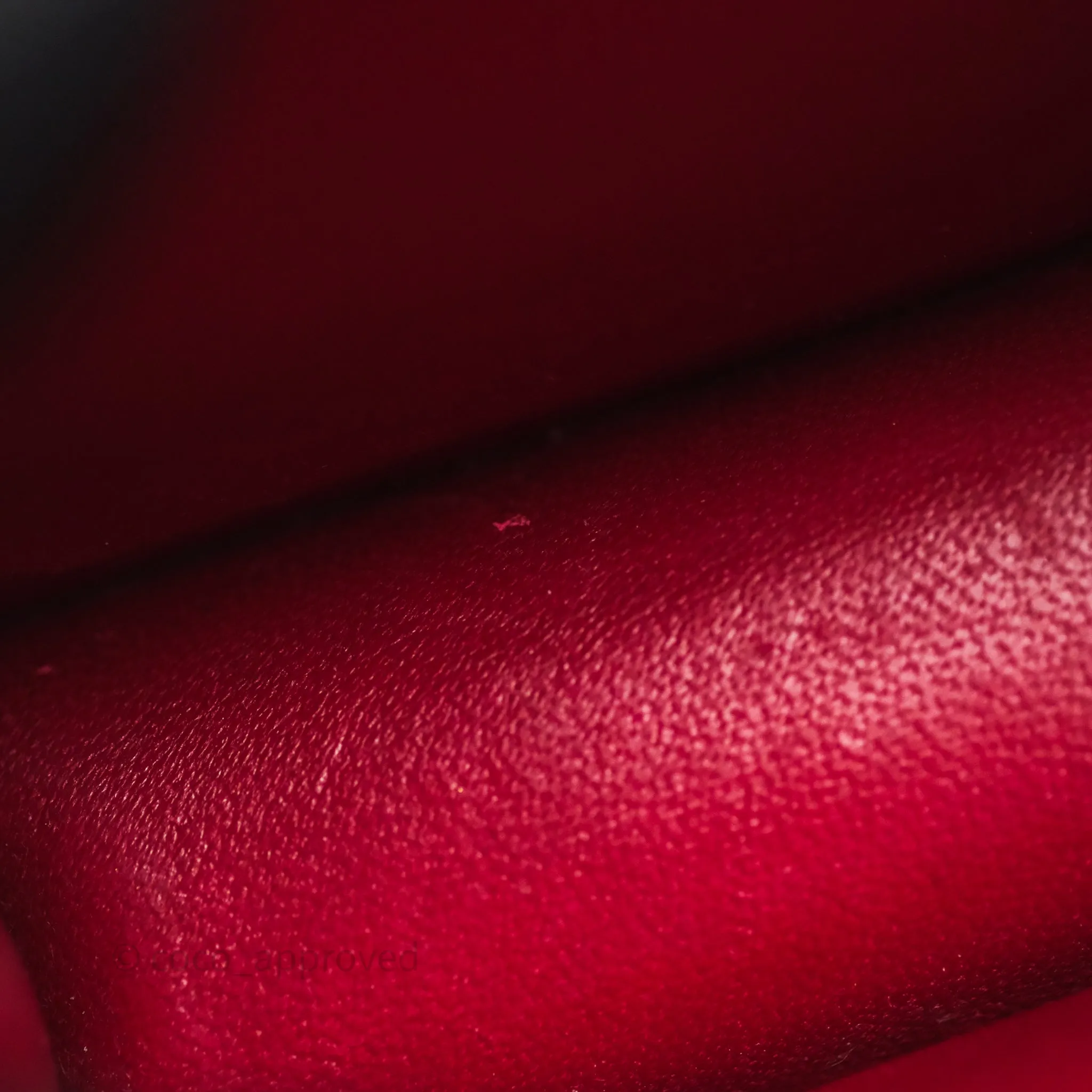 Celine Small Classic Box Flap Red Calfskin