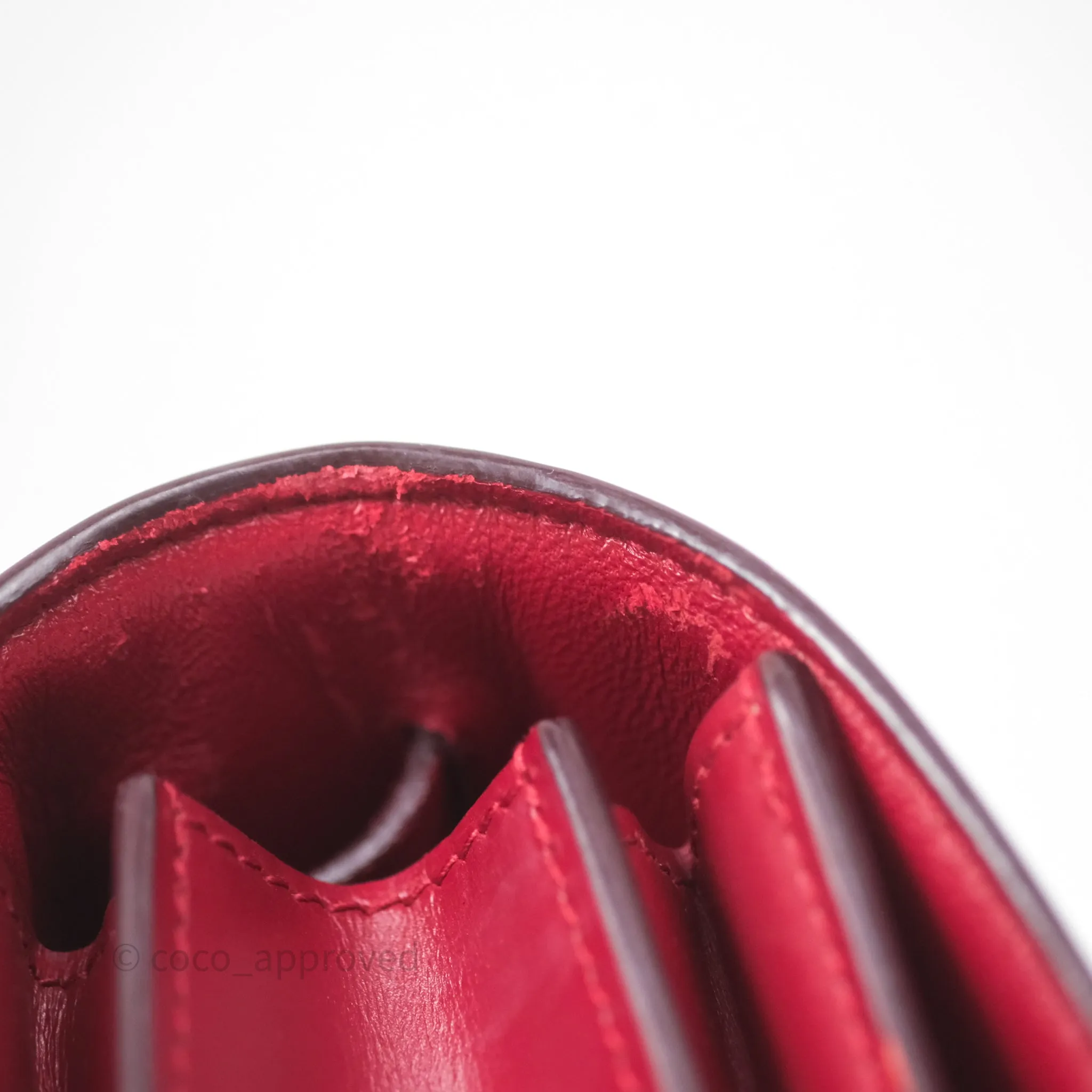 Celine Small Classic Box Flap Red Calfskin
