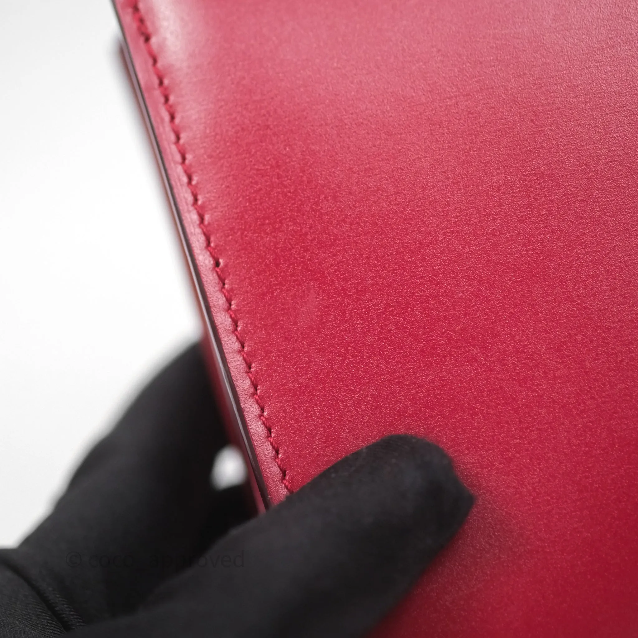 Celine Small Classic Box Flap Red Calfskin