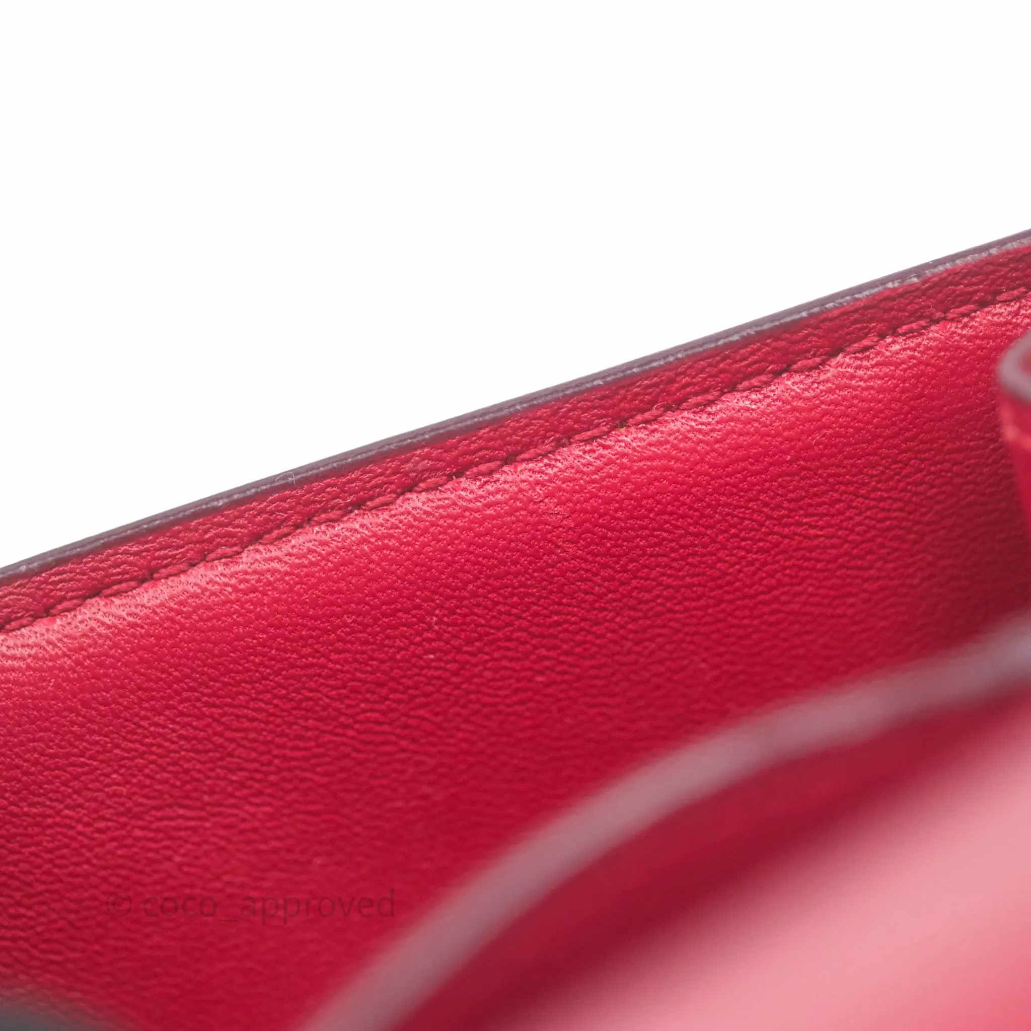 Celine Small Classic Box Flap Red Calfskin