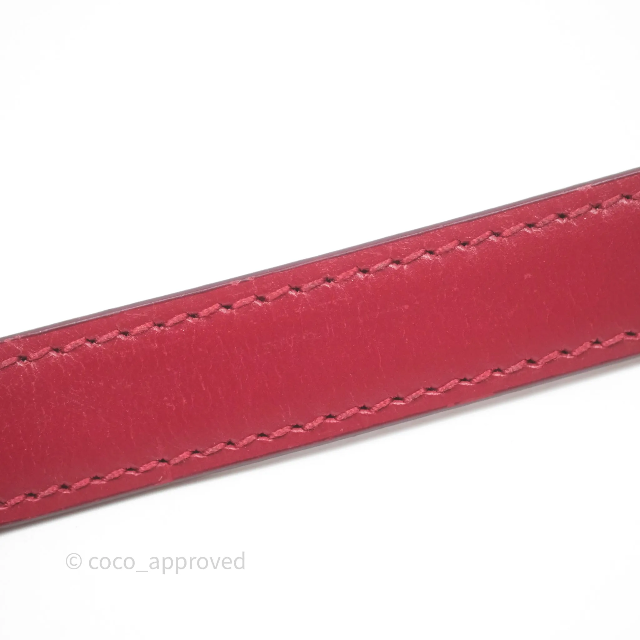 Celine Small Classic Box Flap Red Calfskin
