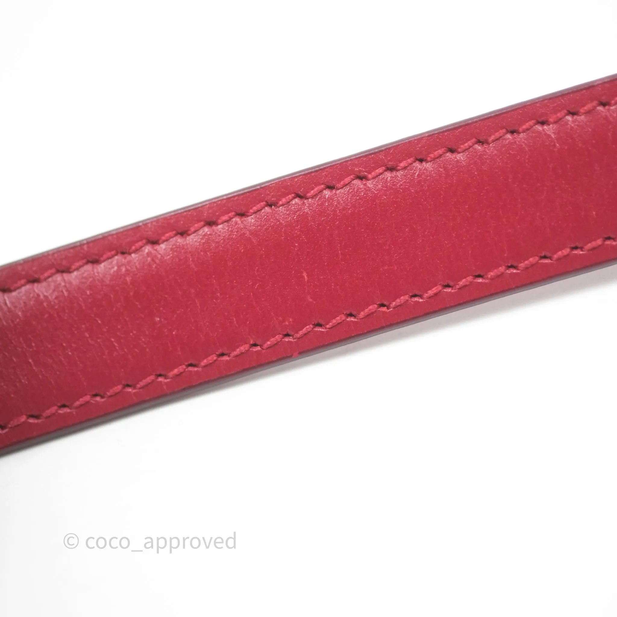 Celine Small Classic Box Flap Red Calfskin