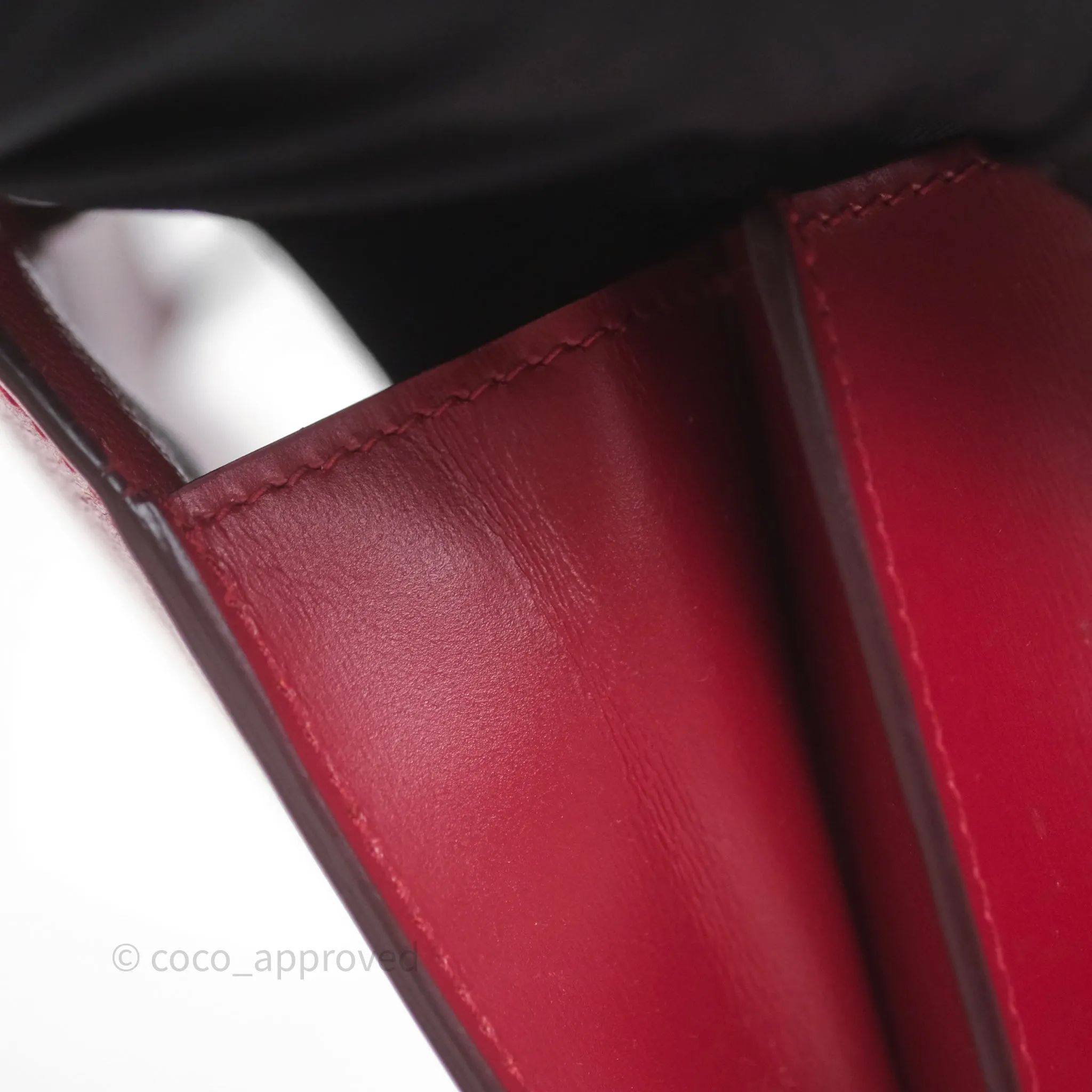 Celine Small Classic Box Flap Red Calfskin