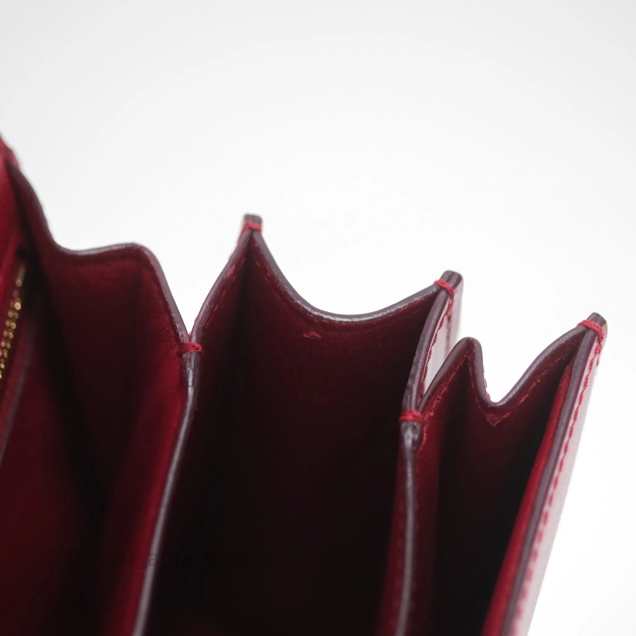 Celine Small Classic Box Flap Red Calfskin