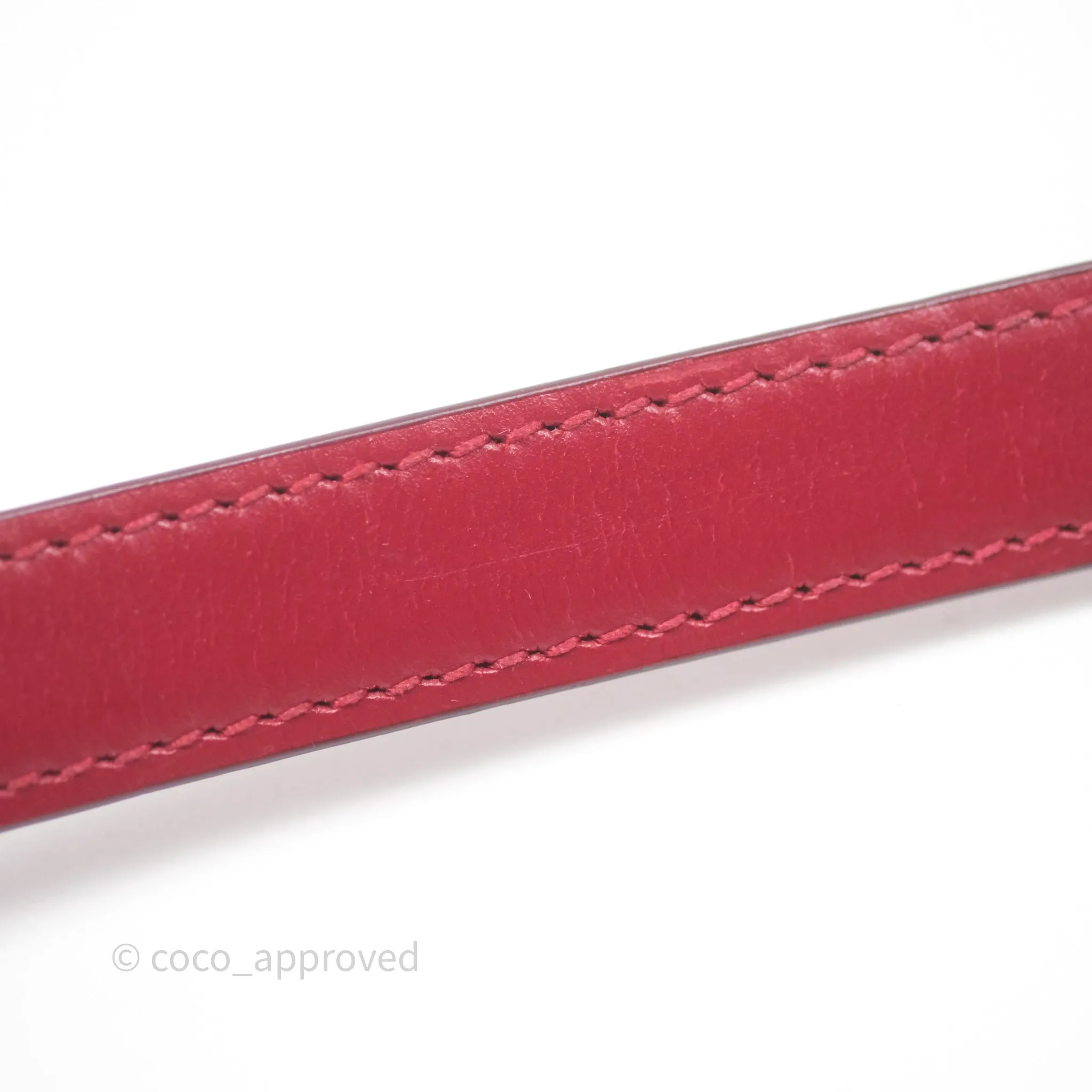 Celine Small Classic Box Flap Red Calfskin