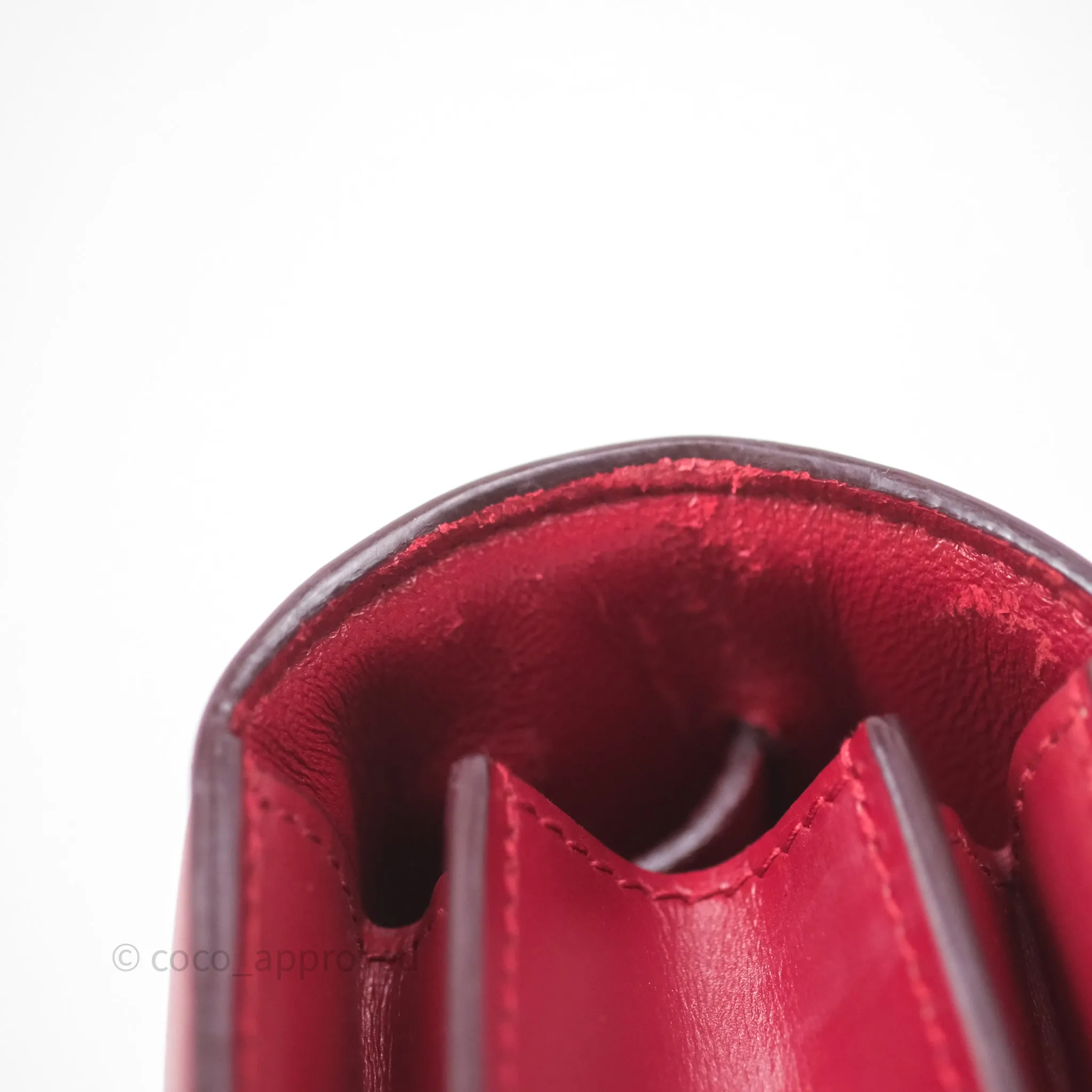 Celine Small Classic Box Flap Red Calfskin