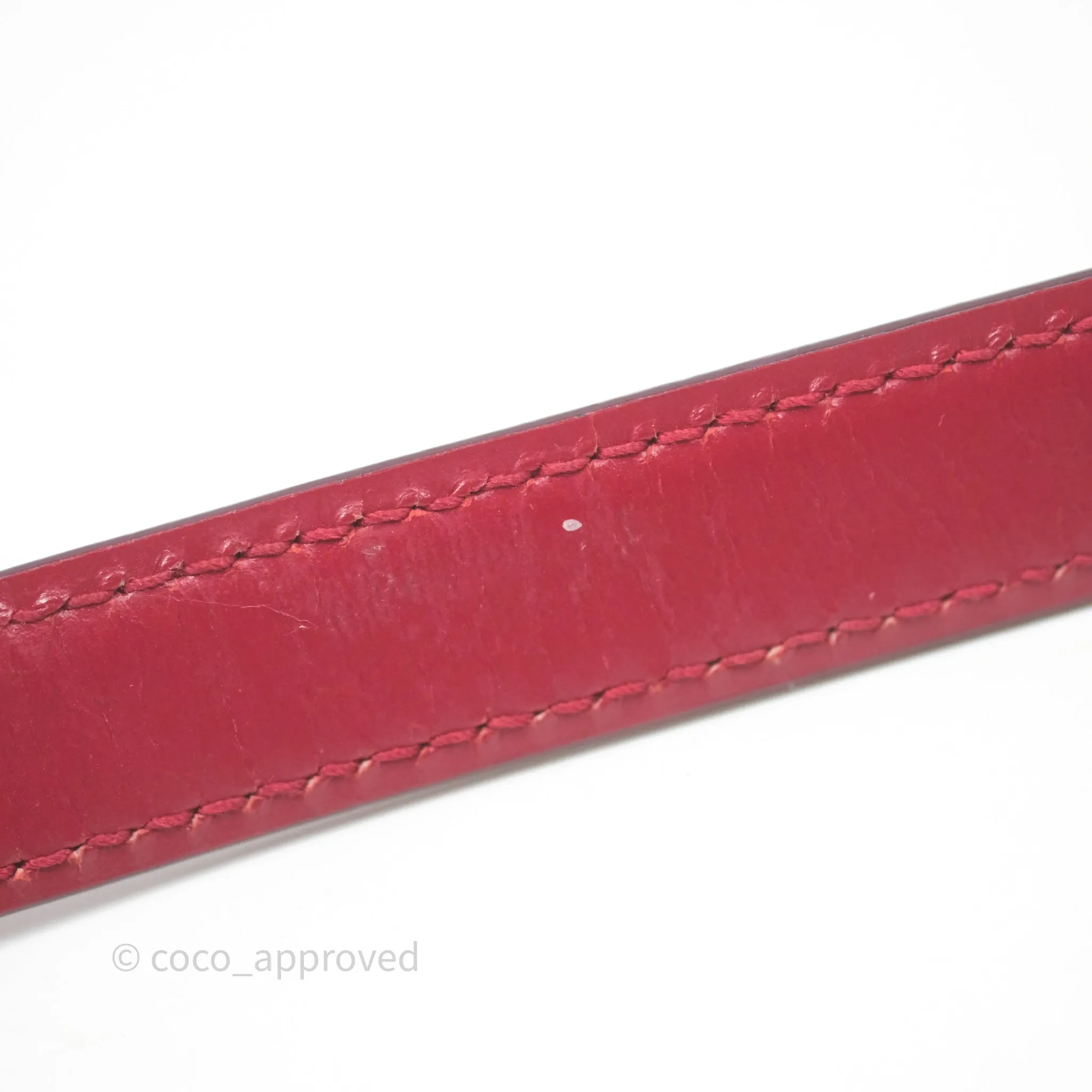Celine Small Classic Box Flap Red Calfskin