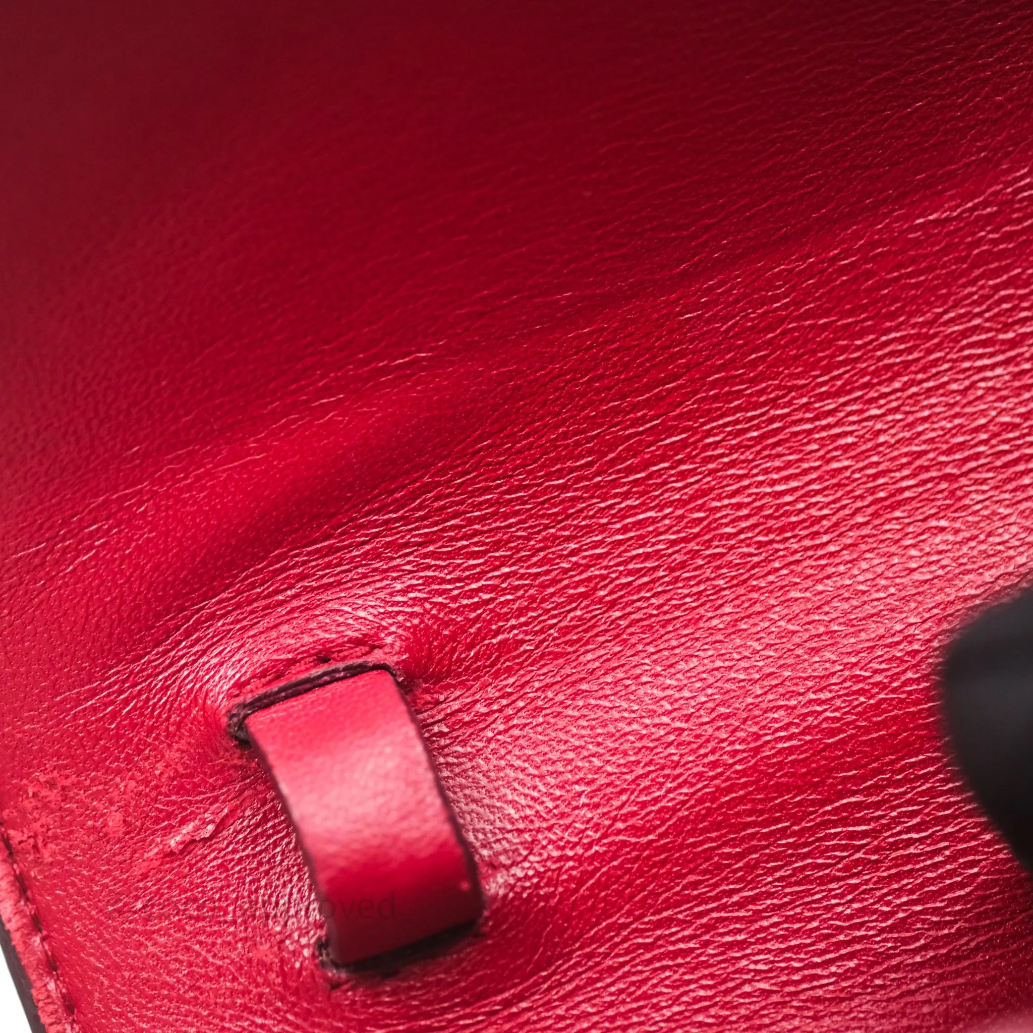 Celine Small Classic Box Flap Red Calfskin