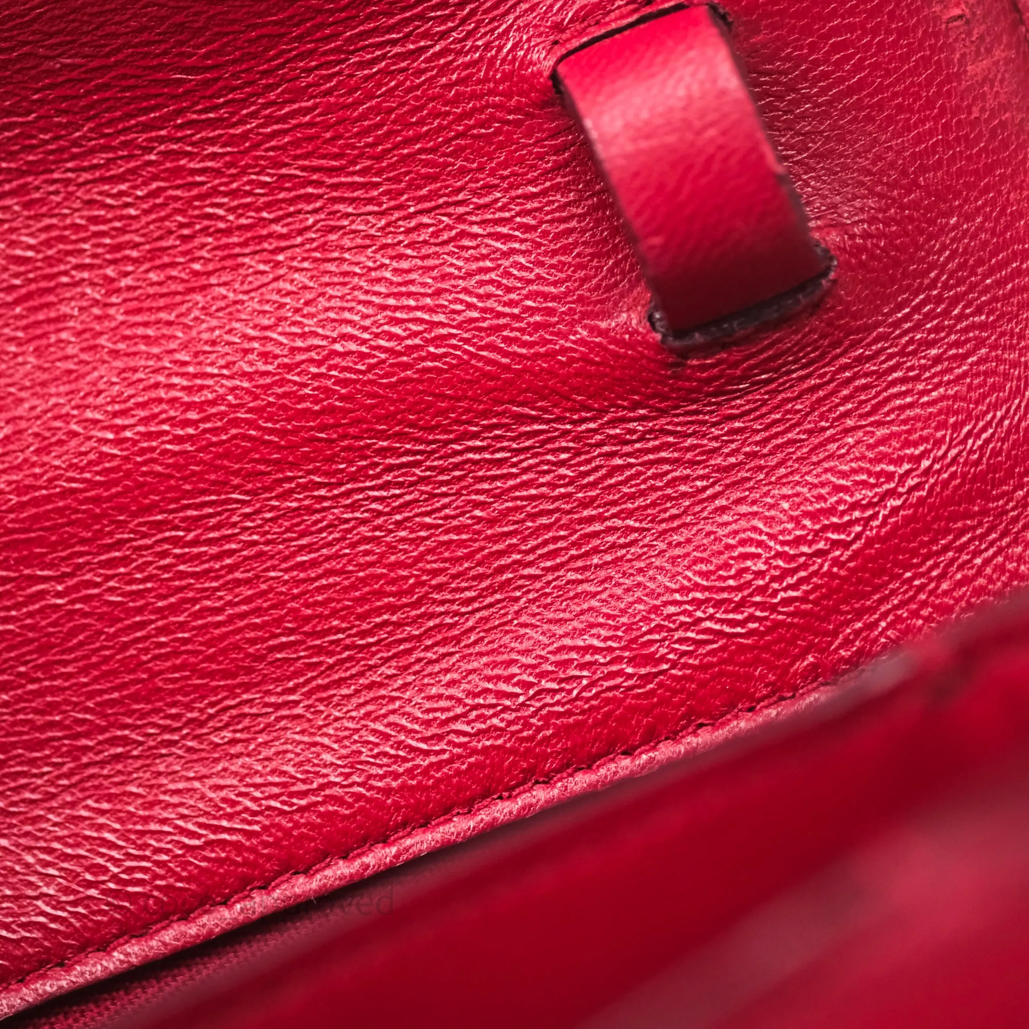 Celine Small Classic Box Flap Red Calfskin