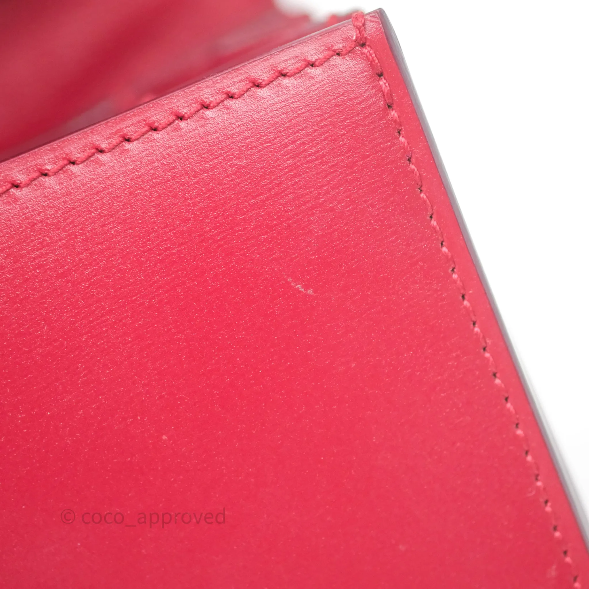 Celine Small Classic Box Flap Red Calfskin