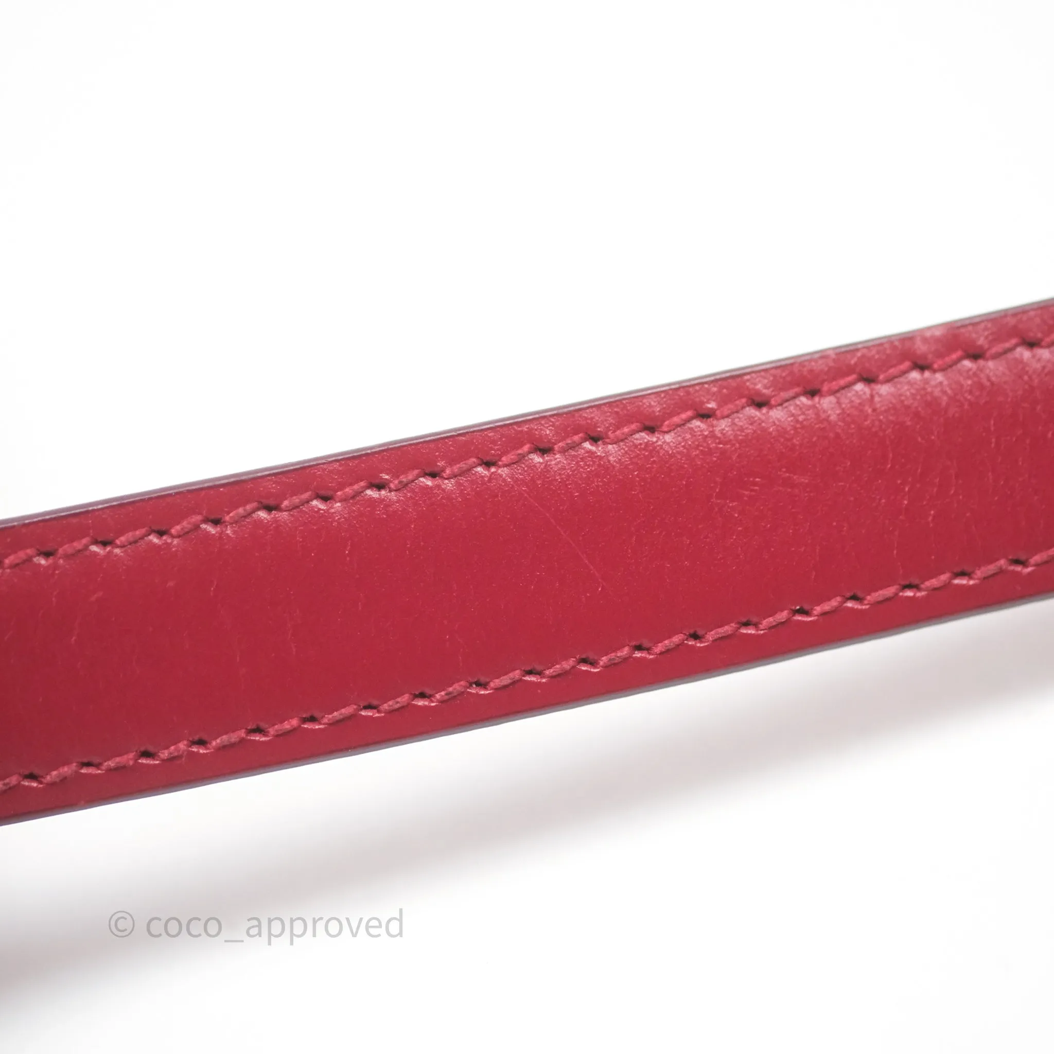 Celine Small Classic Box Flap Red Calfskin