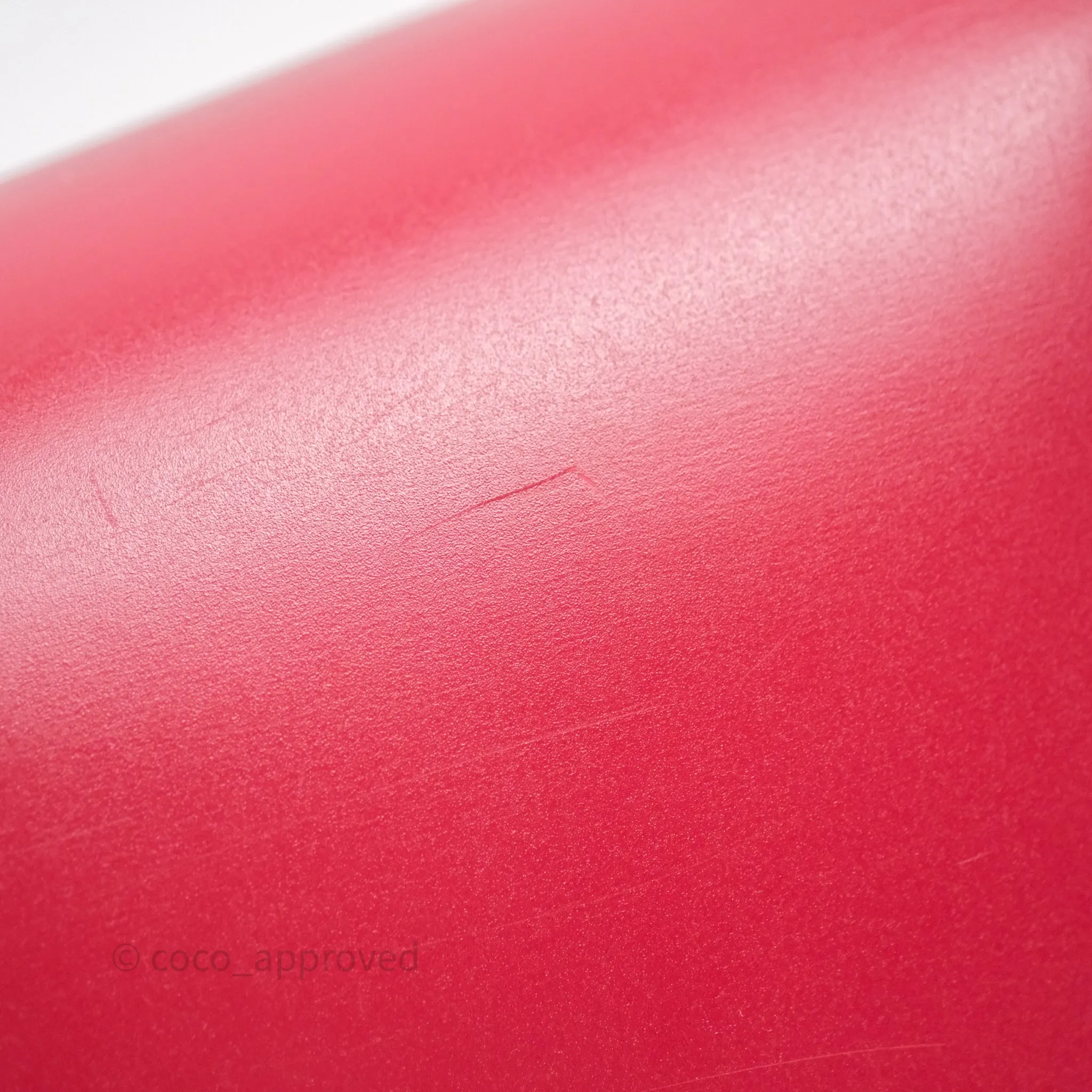 Celine Small Classic Box Flap Red Calfskin
