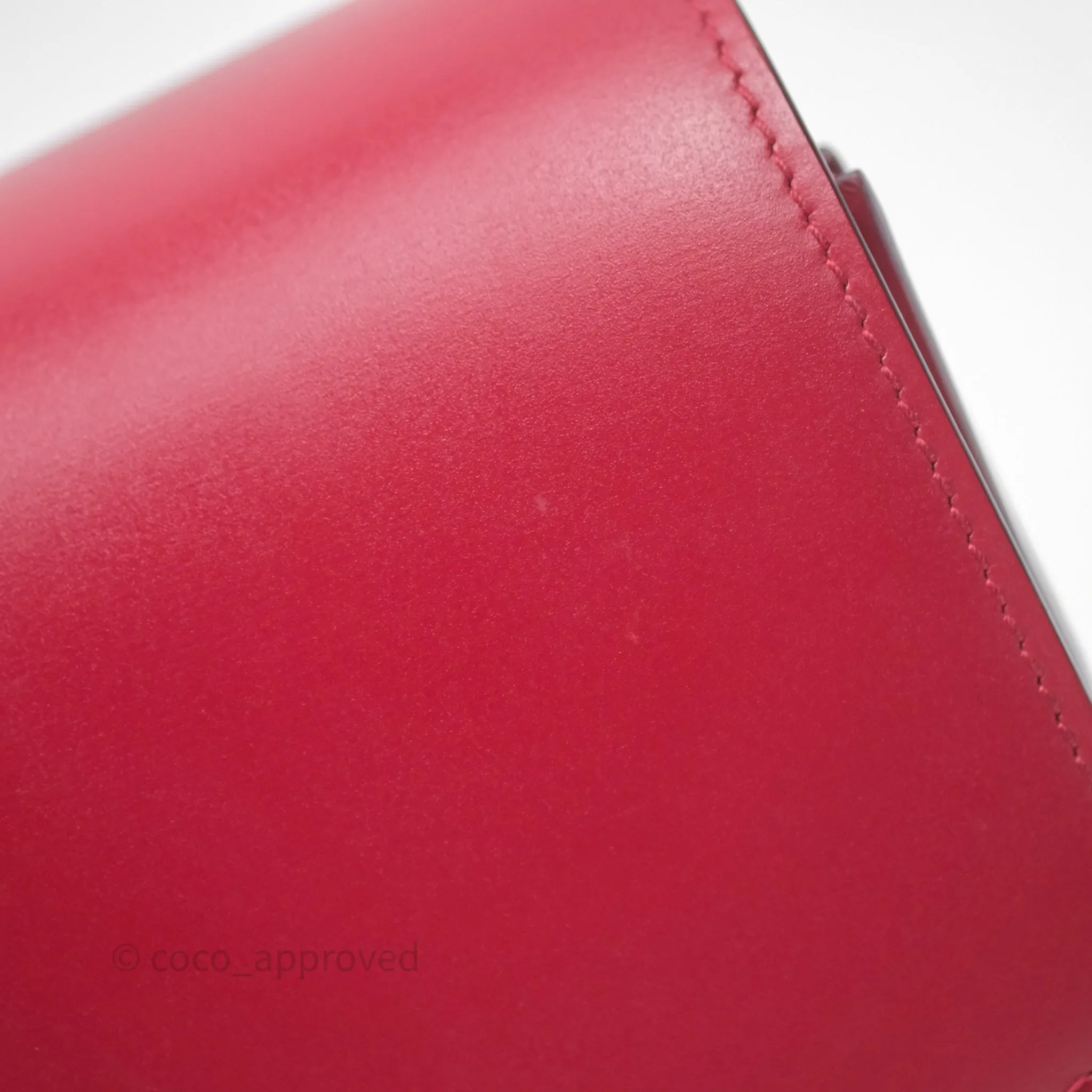 Celine Small Classic Box Flap Red Calfskin