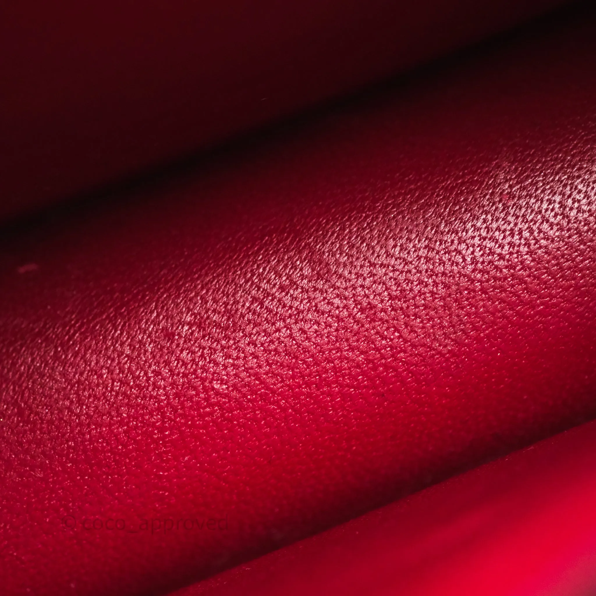 Celine Small Classic Box Flap Red Calfskin