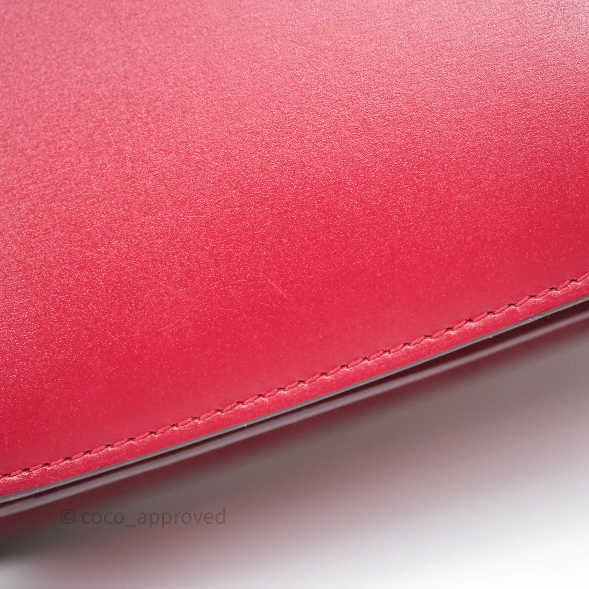 Celine Small Classic Box Flap Red Calfskin