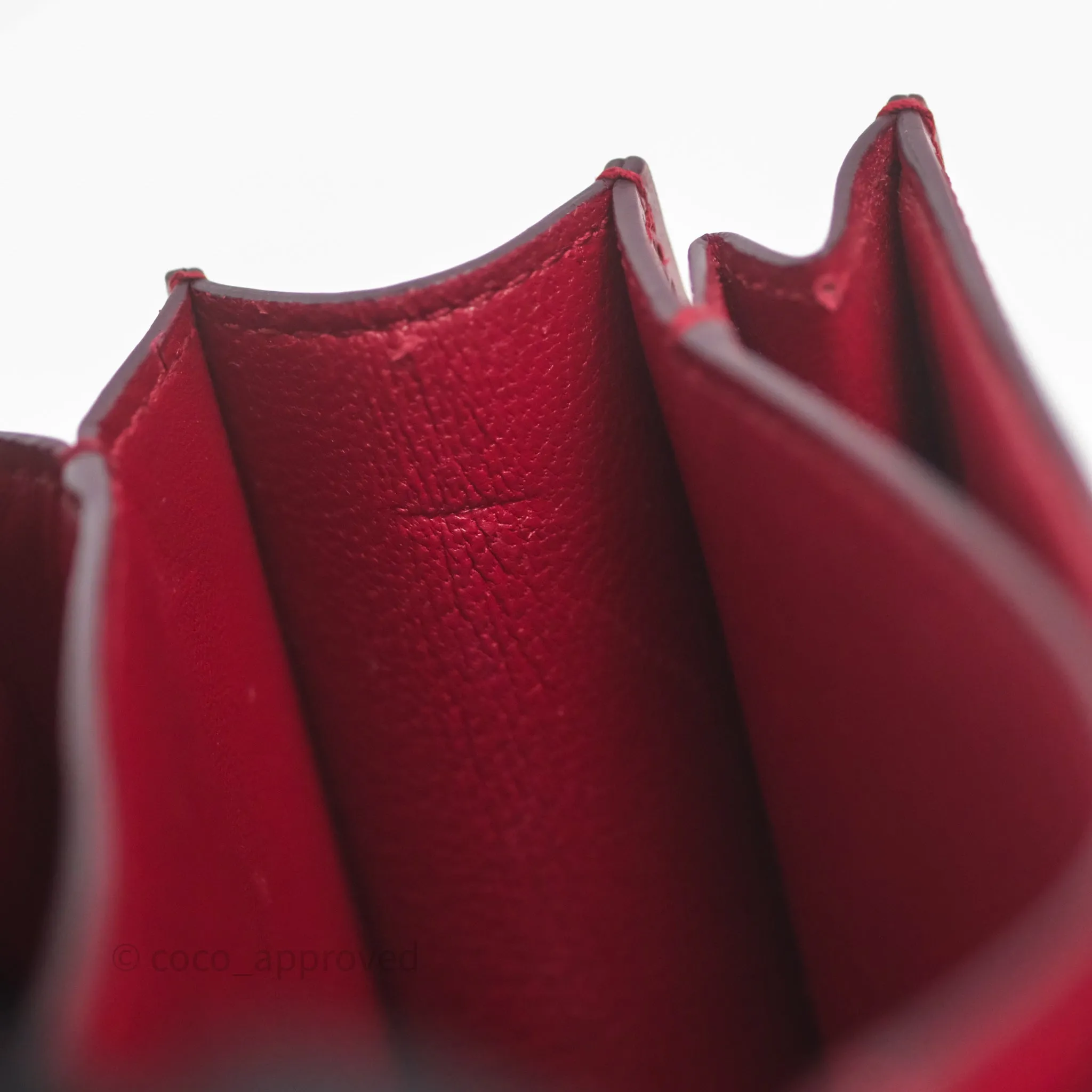 Celine Small Classic Box Flap Red Calfskin
