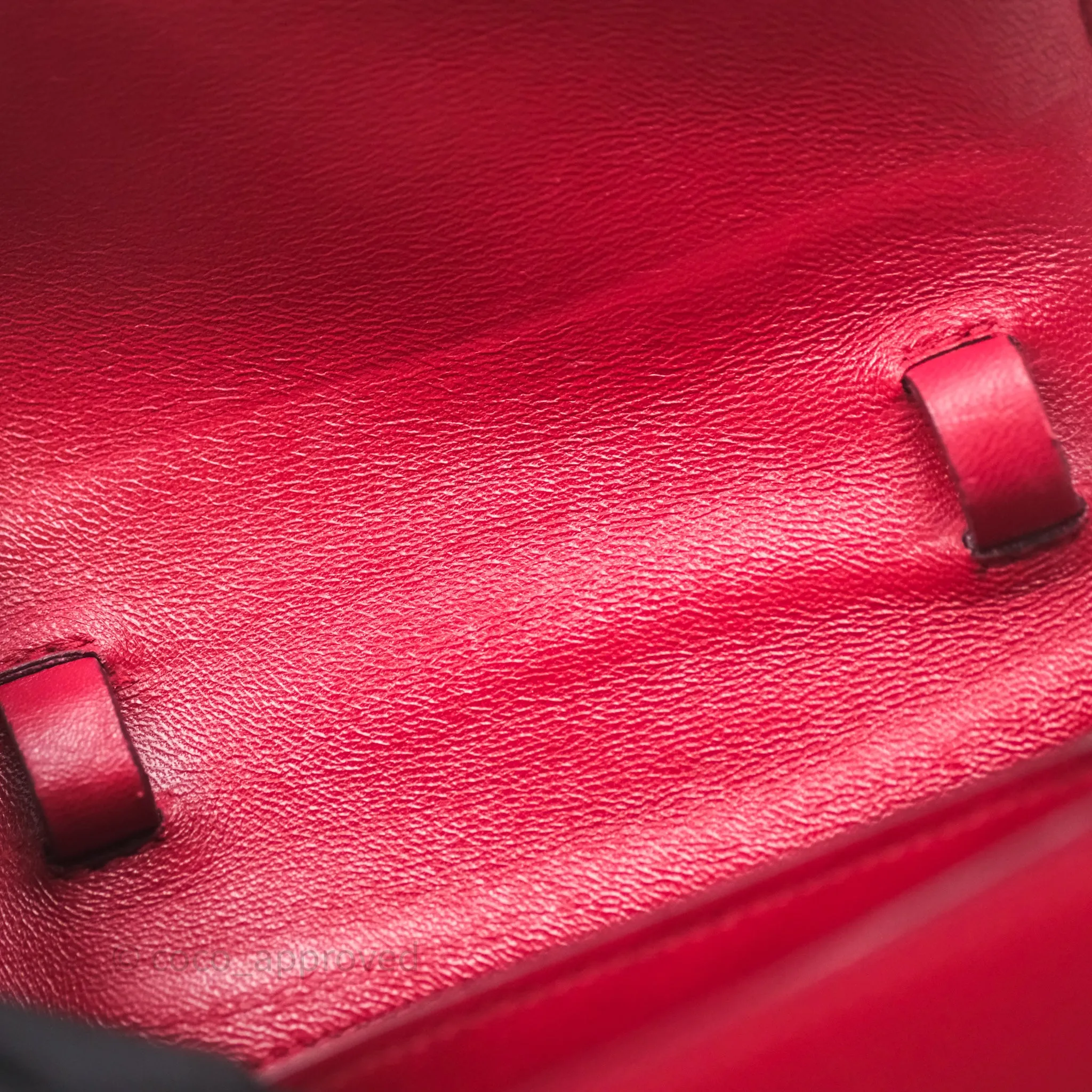 Celine Small Classic Box Flap Red Calfskin