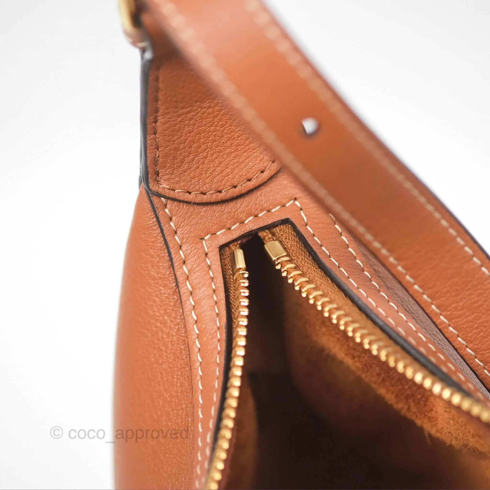 Celine Small Heloise Bag Triomphe Tan Calfskin