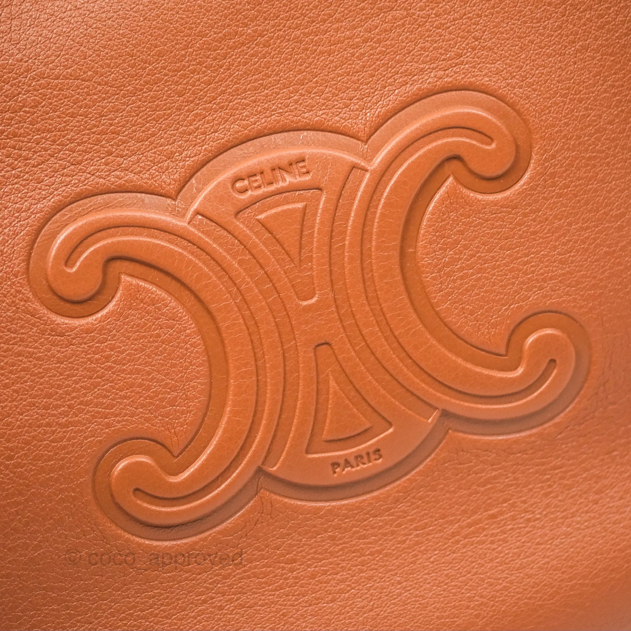 Celine Small Heloise Bag Triomphe Tan Calfskin