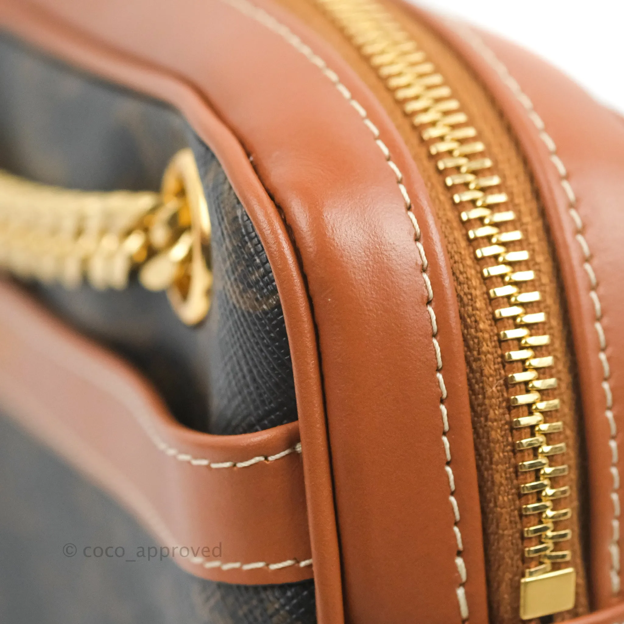 Celine Small Patapans in Triomphe Canvas Tan