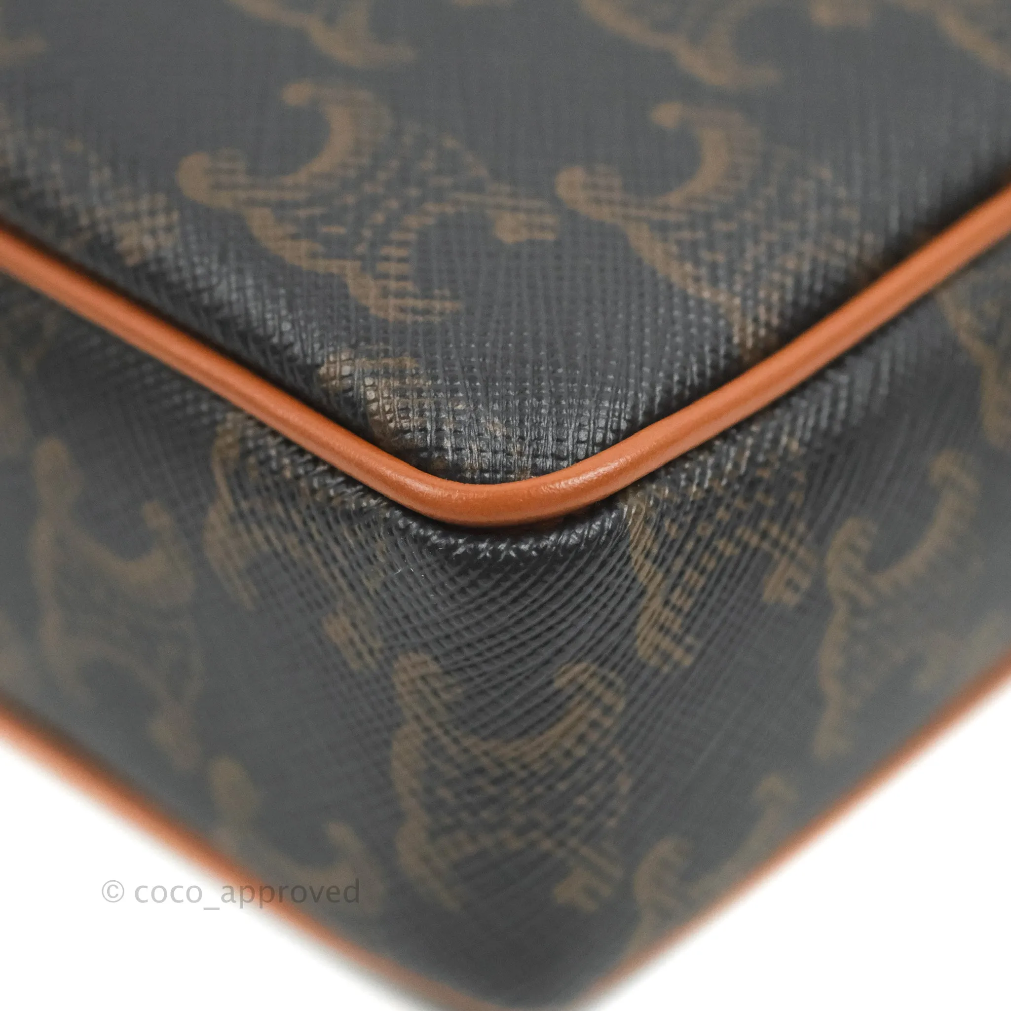 Celine Small Patapans in Triomphe Canvas Tan