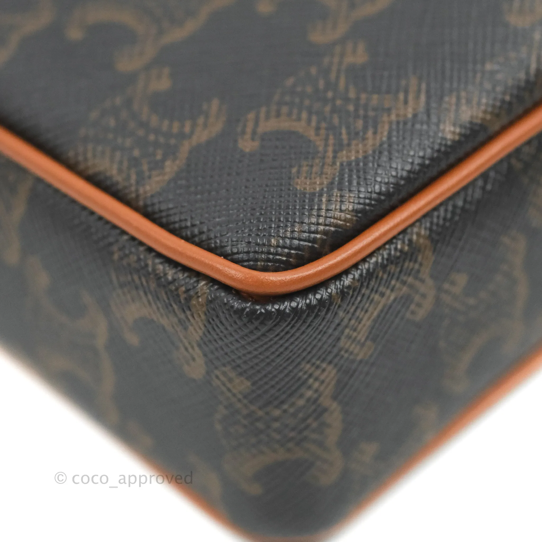 Celine Small Patapans in Triomphe Canvas Tan