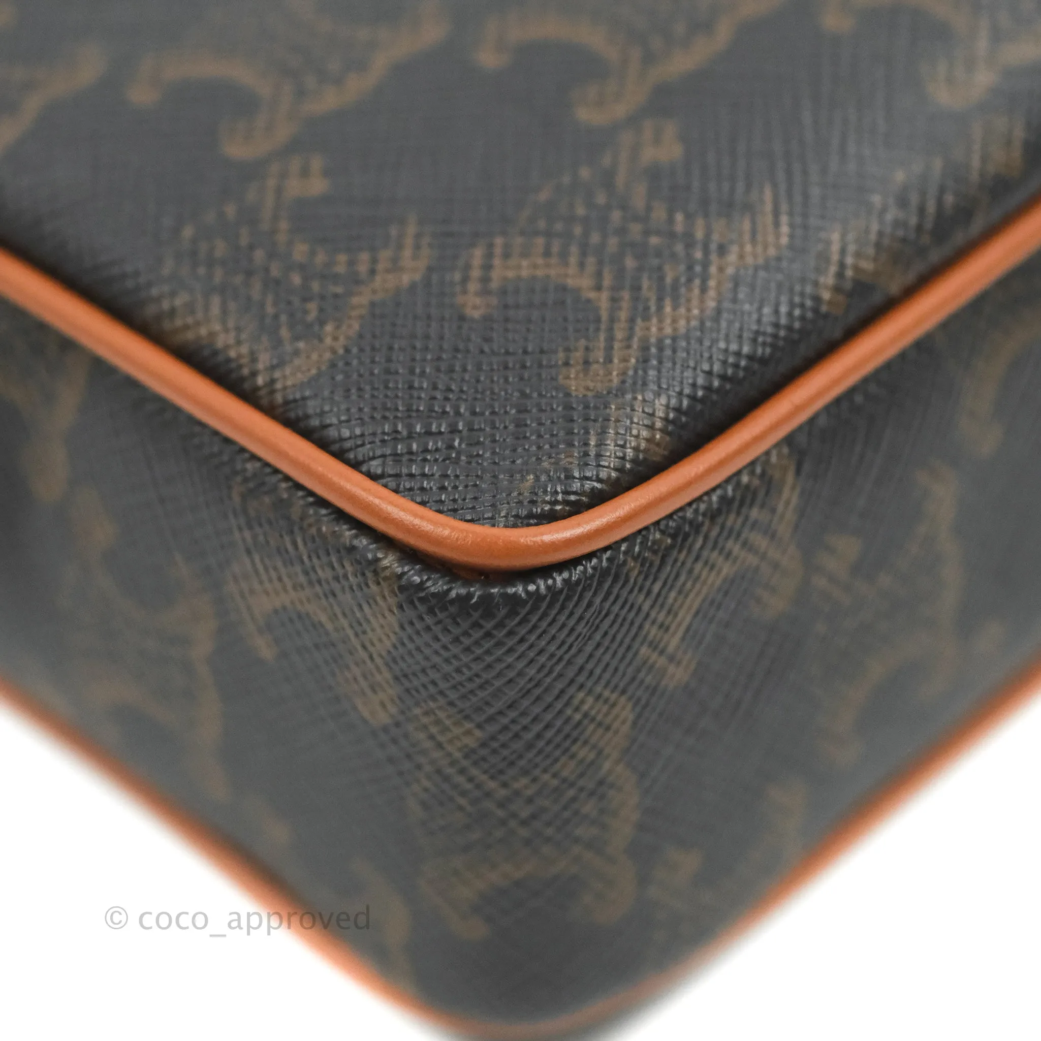 Celine Small Patapans in Triomphe Canvas Tan