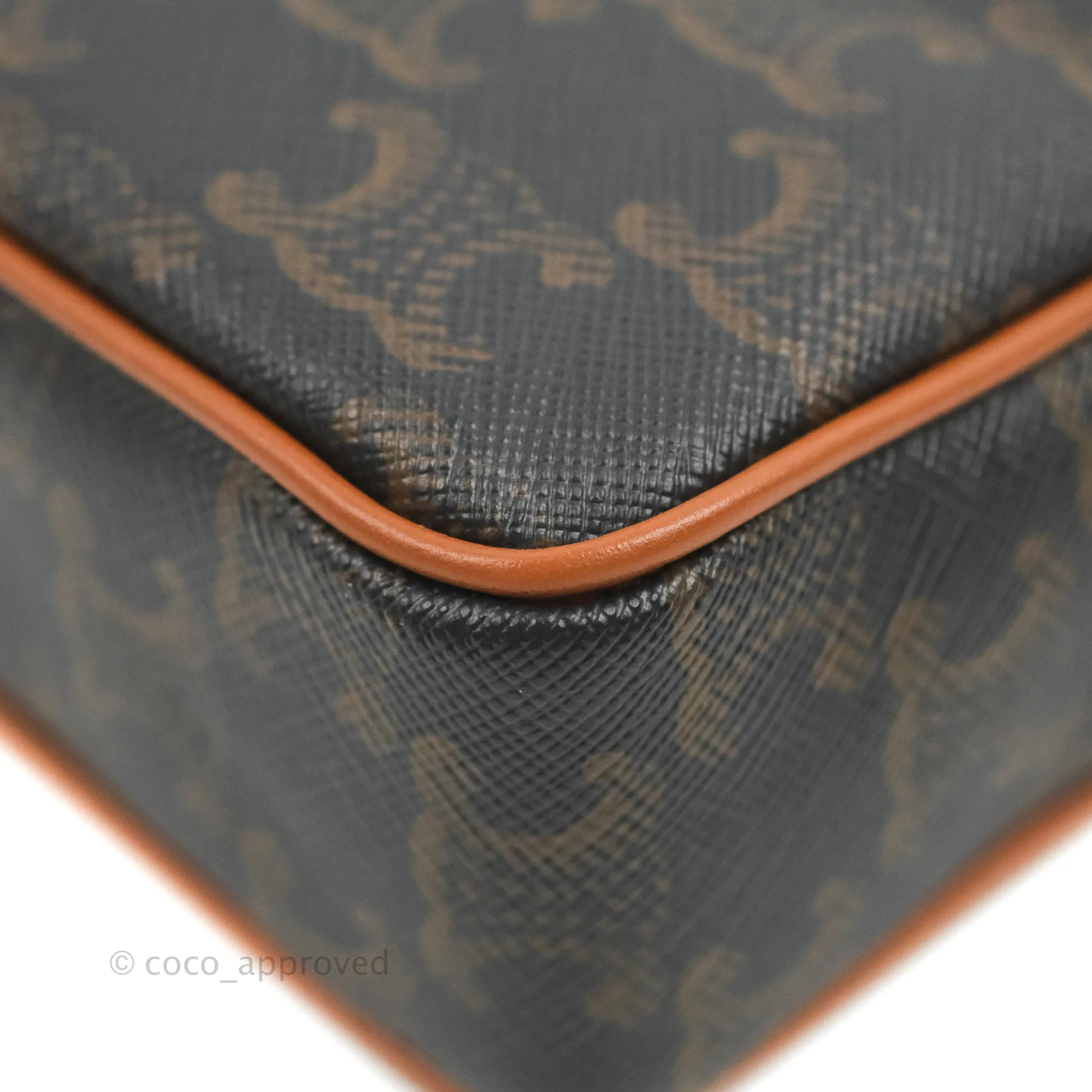 Celine Small Patapans in Triomphe Canvas Tan