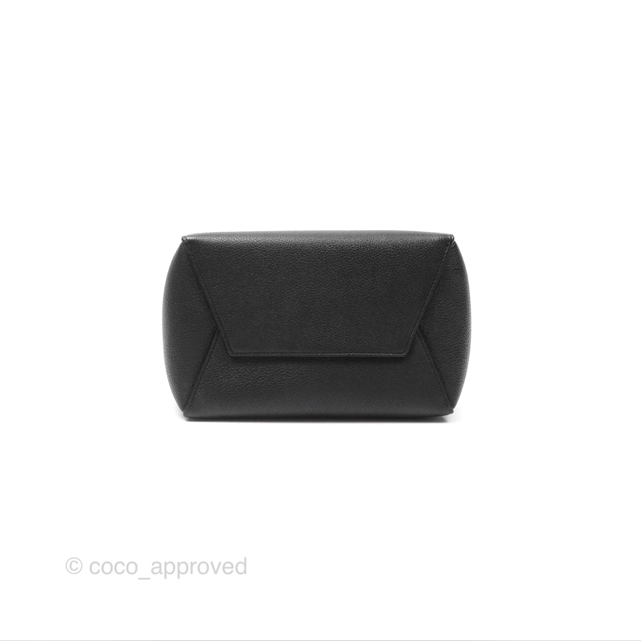 Celine Small Sangle Bucket Bag Black Grained Calfskin Gold Hardware