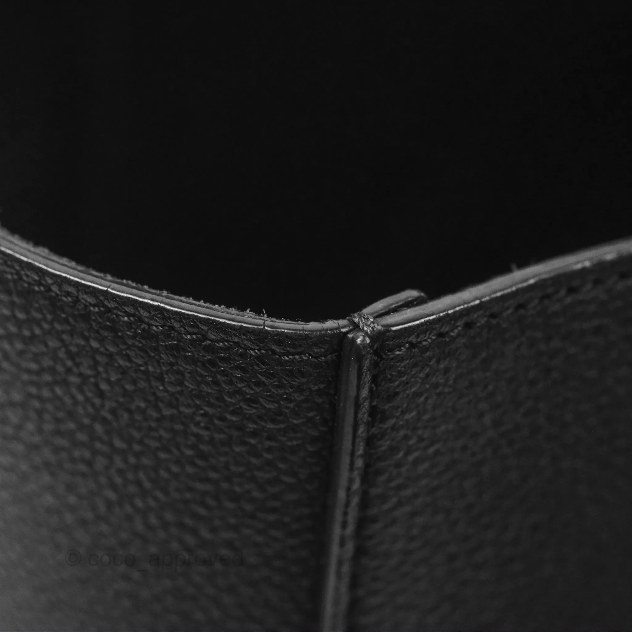 Celine Small Sangle Bucket Bag Black Grained Calfskin Gold Hardware