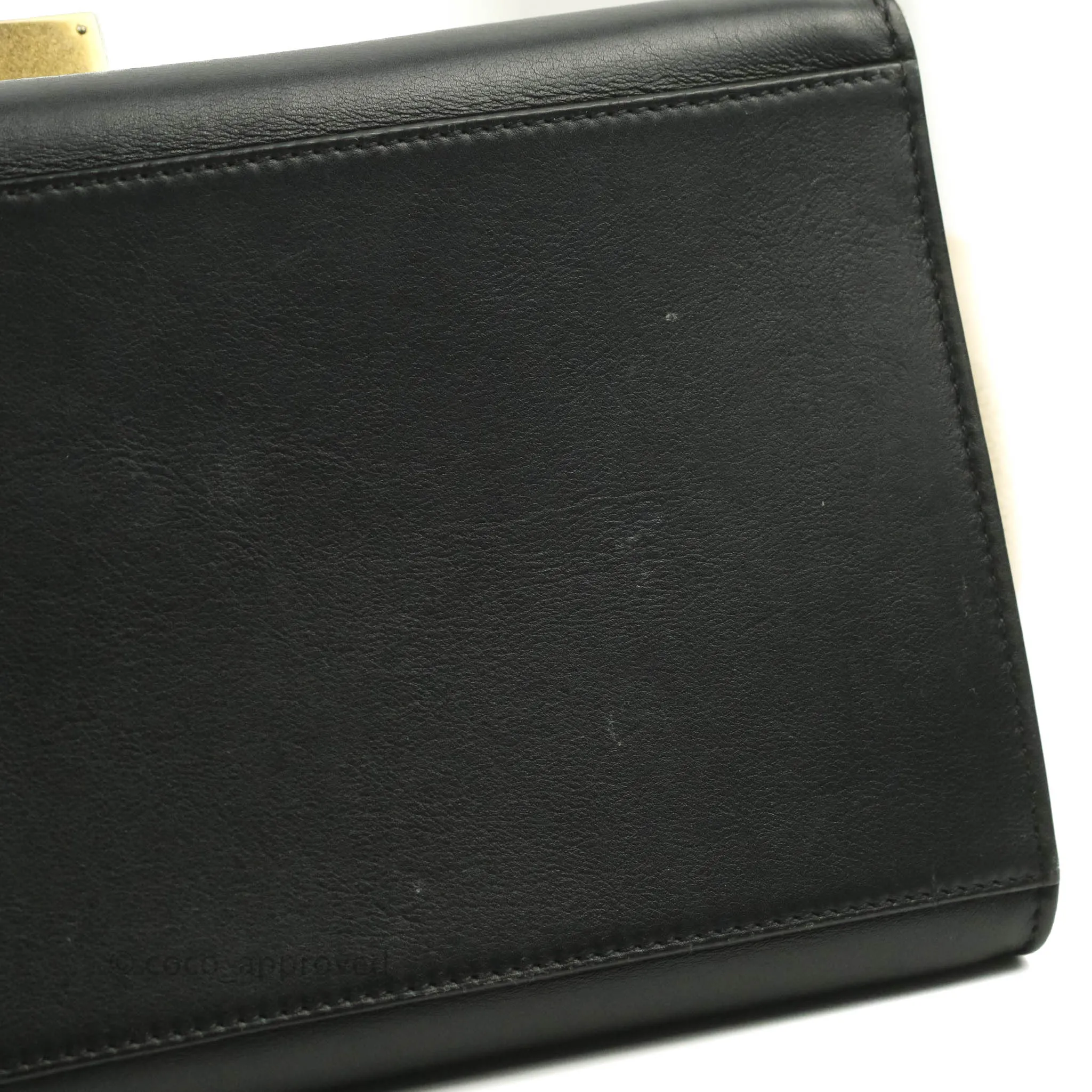 Celine Small Sleek Calfskin Tri-Color Trapeze Ivory Black Raffia